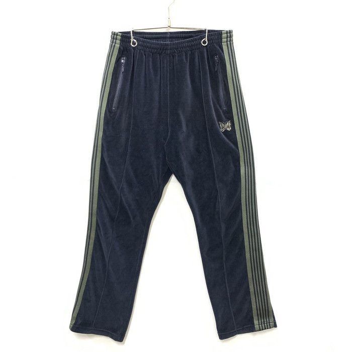 image of Needles Jogger Velor Narrow Track Pants Bottoms Sideline Navy, Men's (Size 28)