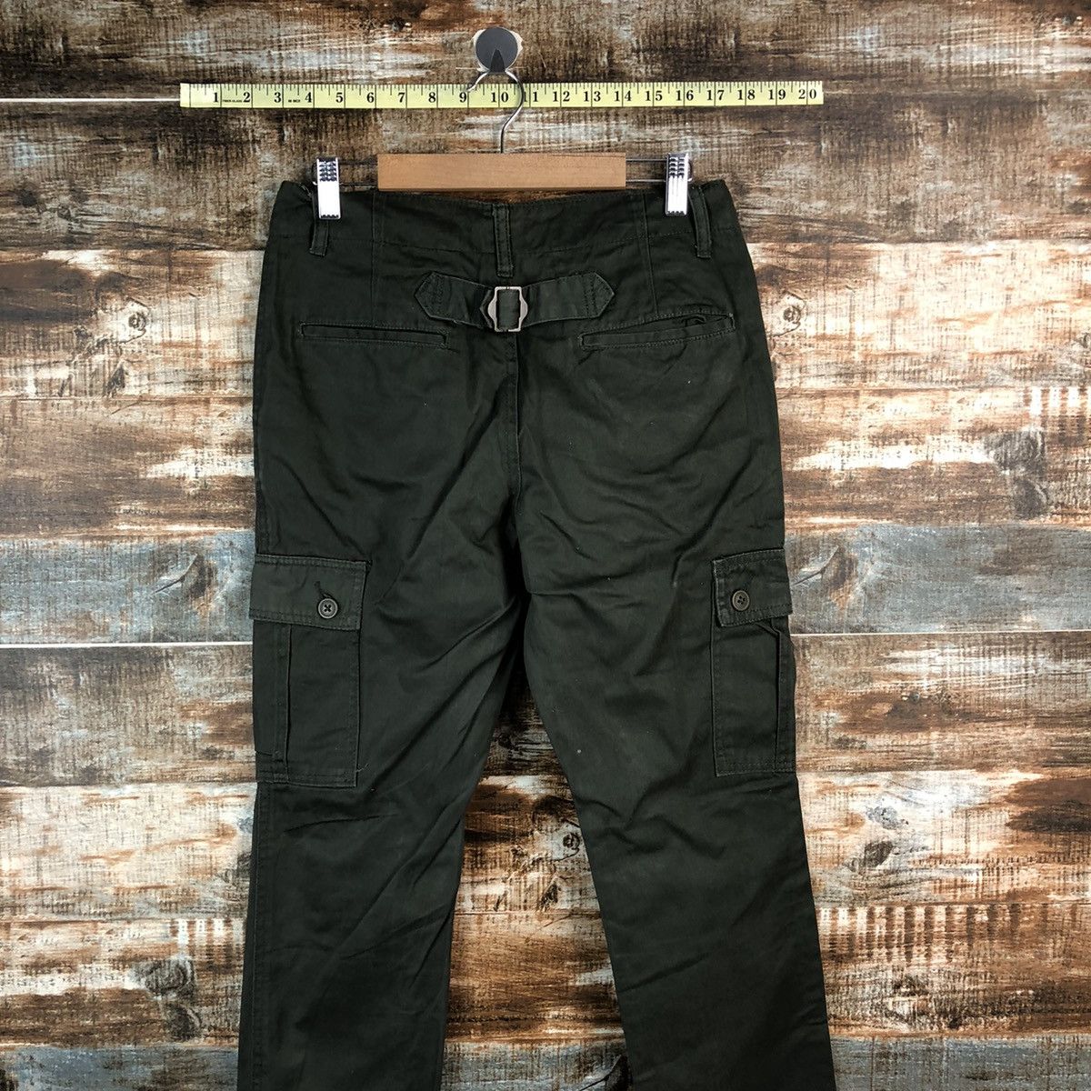 Japanese Brand Imp green Cargo buckle back utility Multipocket Pants #A2434 Size US 28 / EU 44 - 16 Thumbnail