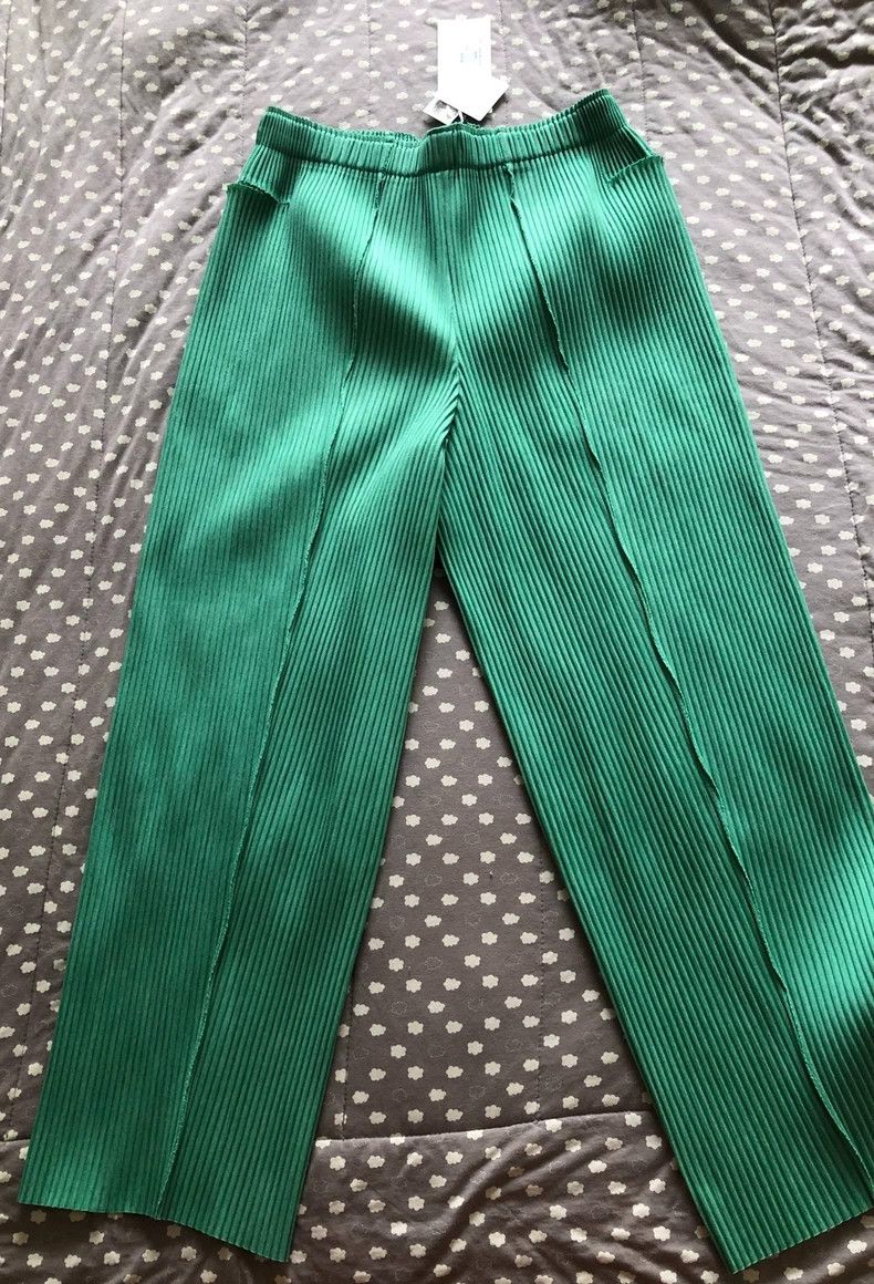 Issey Miyake issey miyake size:one size Green pleated pants Size 42" / US 20 - 2 Thumbnail