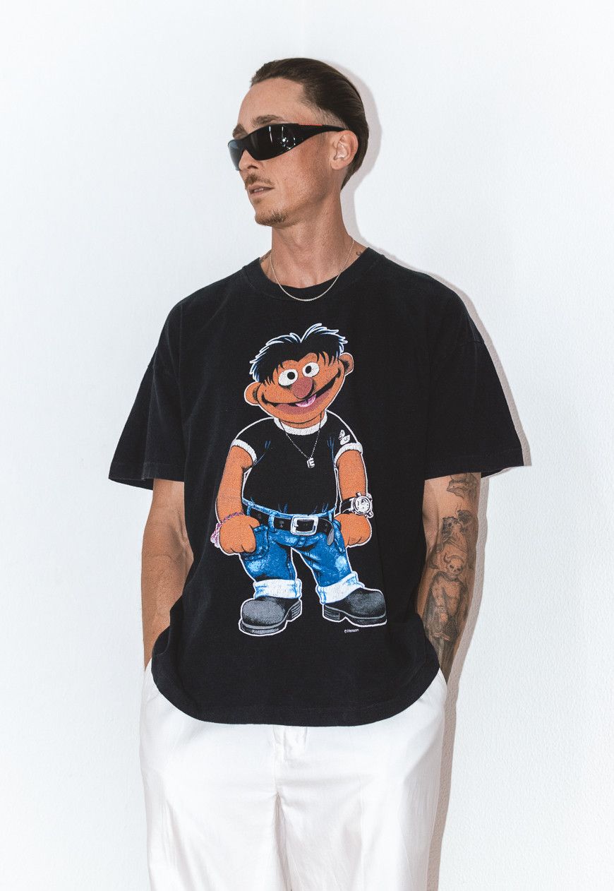 Band Tees × Rap Tees × Vintage Collectible Muppet's Emie Cartoon Graphic T shirt Size US XXL / EU 58 / 5 - 5 Thumbnail