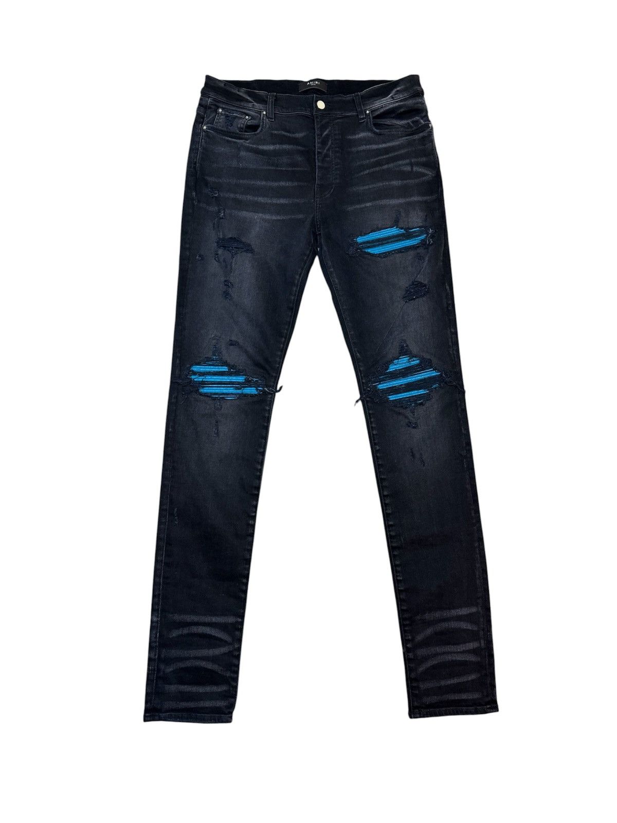 Amiri Amiri MX1 Black Blue Denim Jeans Size 30 | Grailed