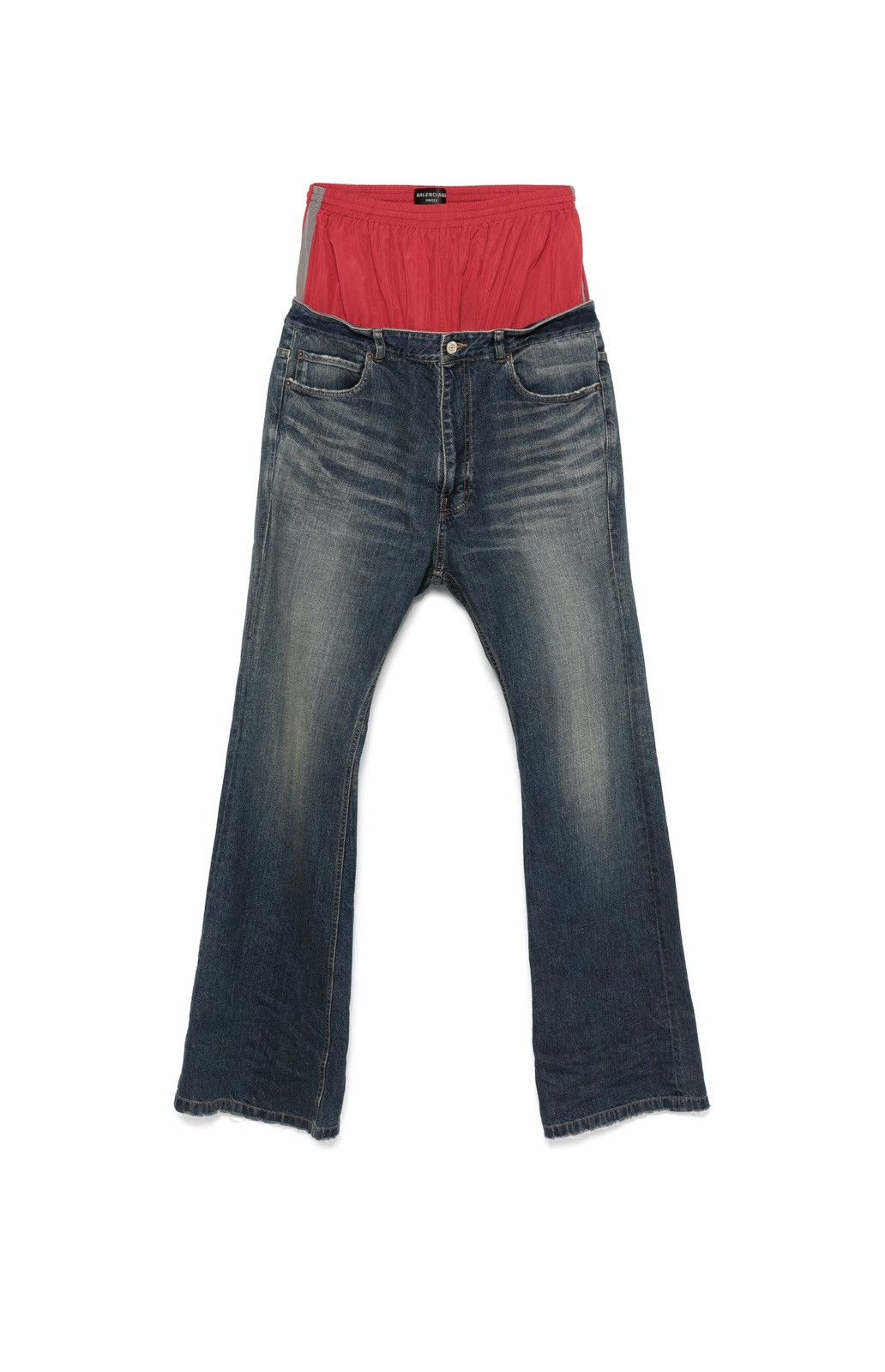 Balenciaga SS25 Layered Flared Denim