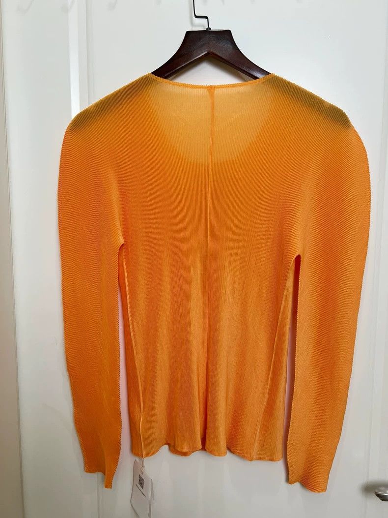 Issey Miyake issey miyake size:3 An orange cardigan 2505-Nextarrow Size XXS / US 00 / IT 34 - 3 Thumbnail