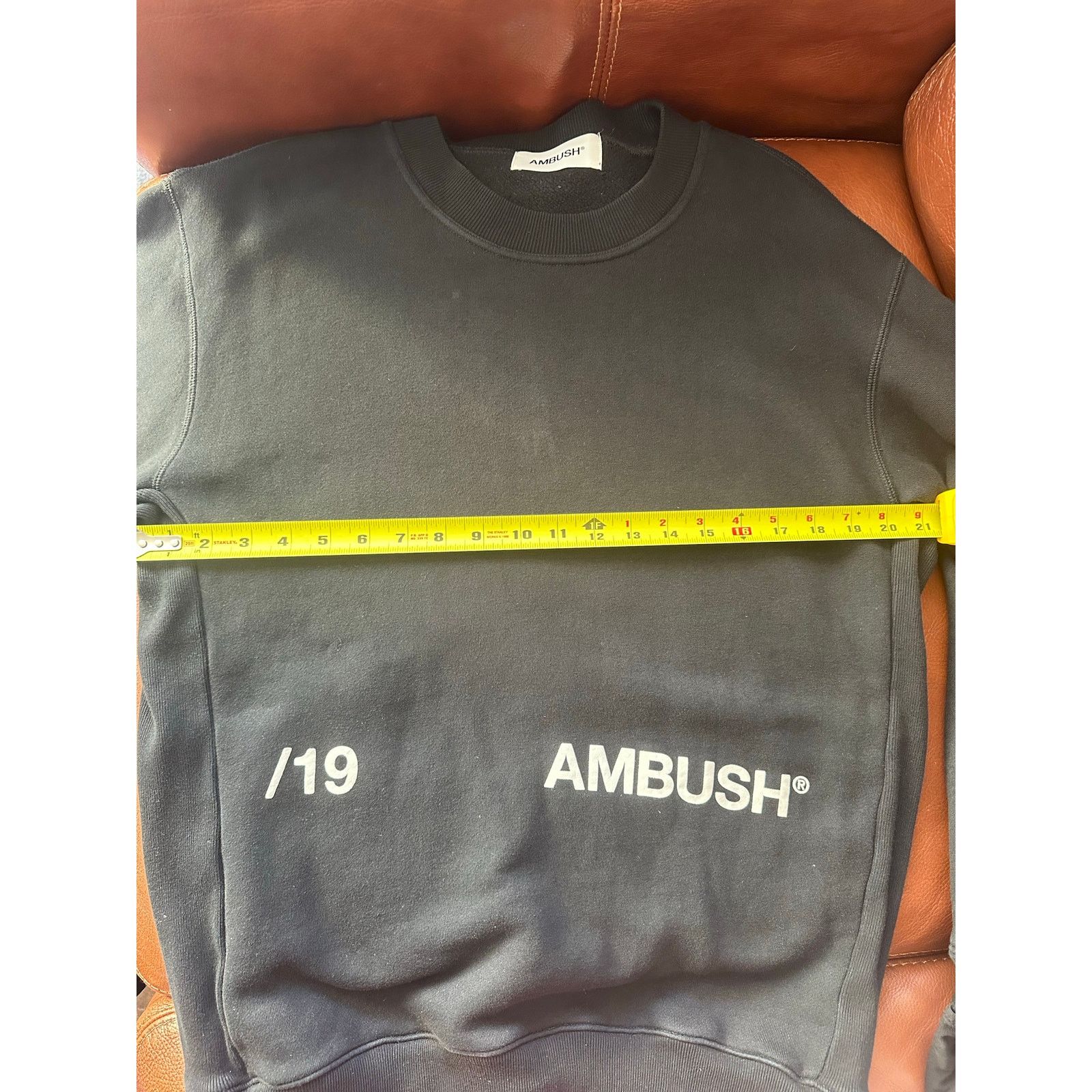 Ambush Design AMBUSH BLACK '19 LOGO Black Crewneck Sweatshirt Size 2 Size US S / EU 44-46 / 1 - 4 Thumbnail