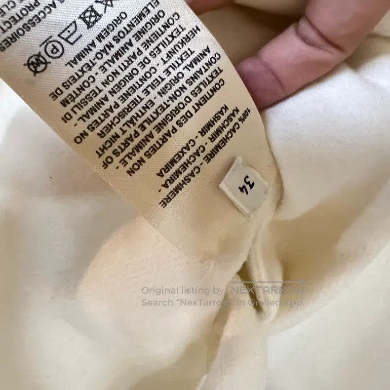 Hermes Hermes White Cashmere Sleeveless Vest Jacket Size XXS / US 00 / IT 34 - 5 Thumbnail