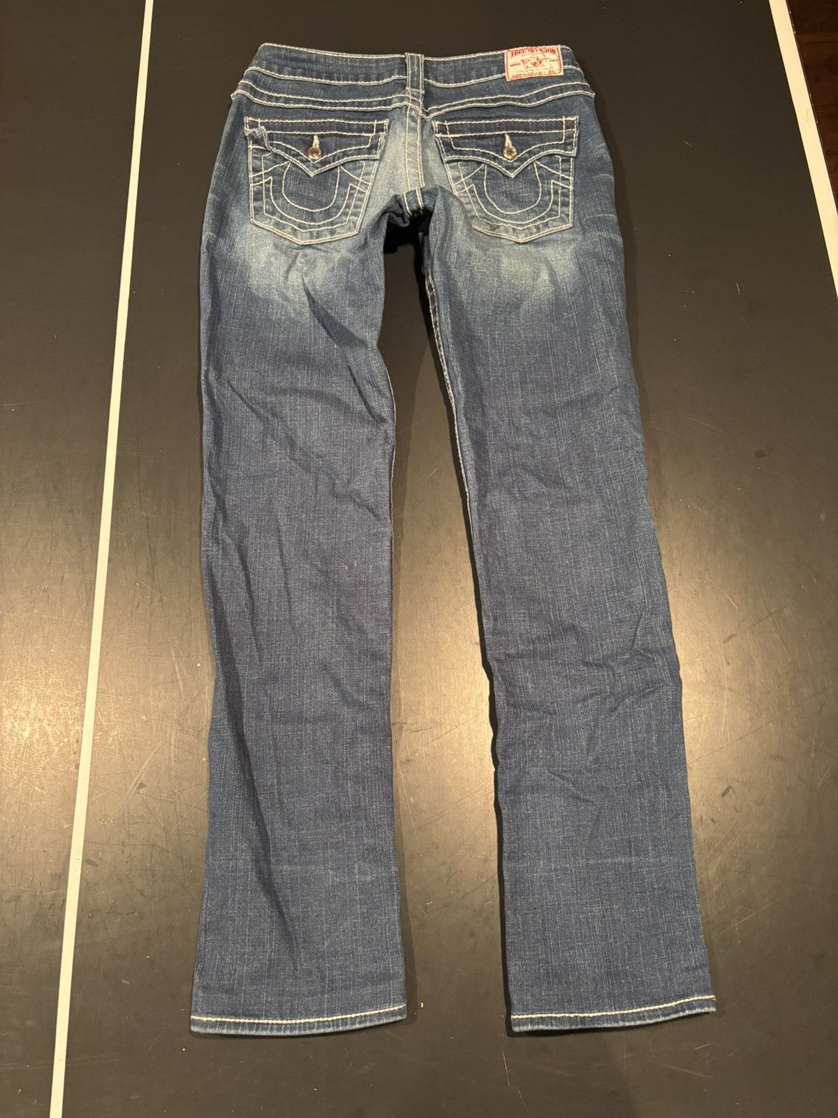 True Religion Rhinestone Detail Y2K True Religion Light Blue Jeans Size 28 Size 28" / US 6 / IT 42 - 1 Thumbnail