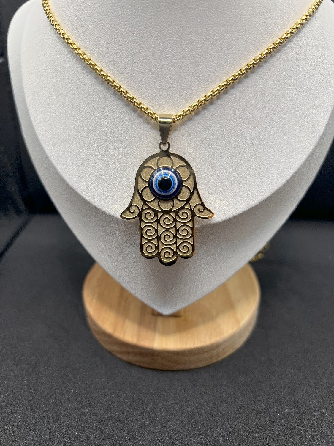 Other Hamsa evil eye hand chain necklace Size ONE SIZE - 3 Thumbnail