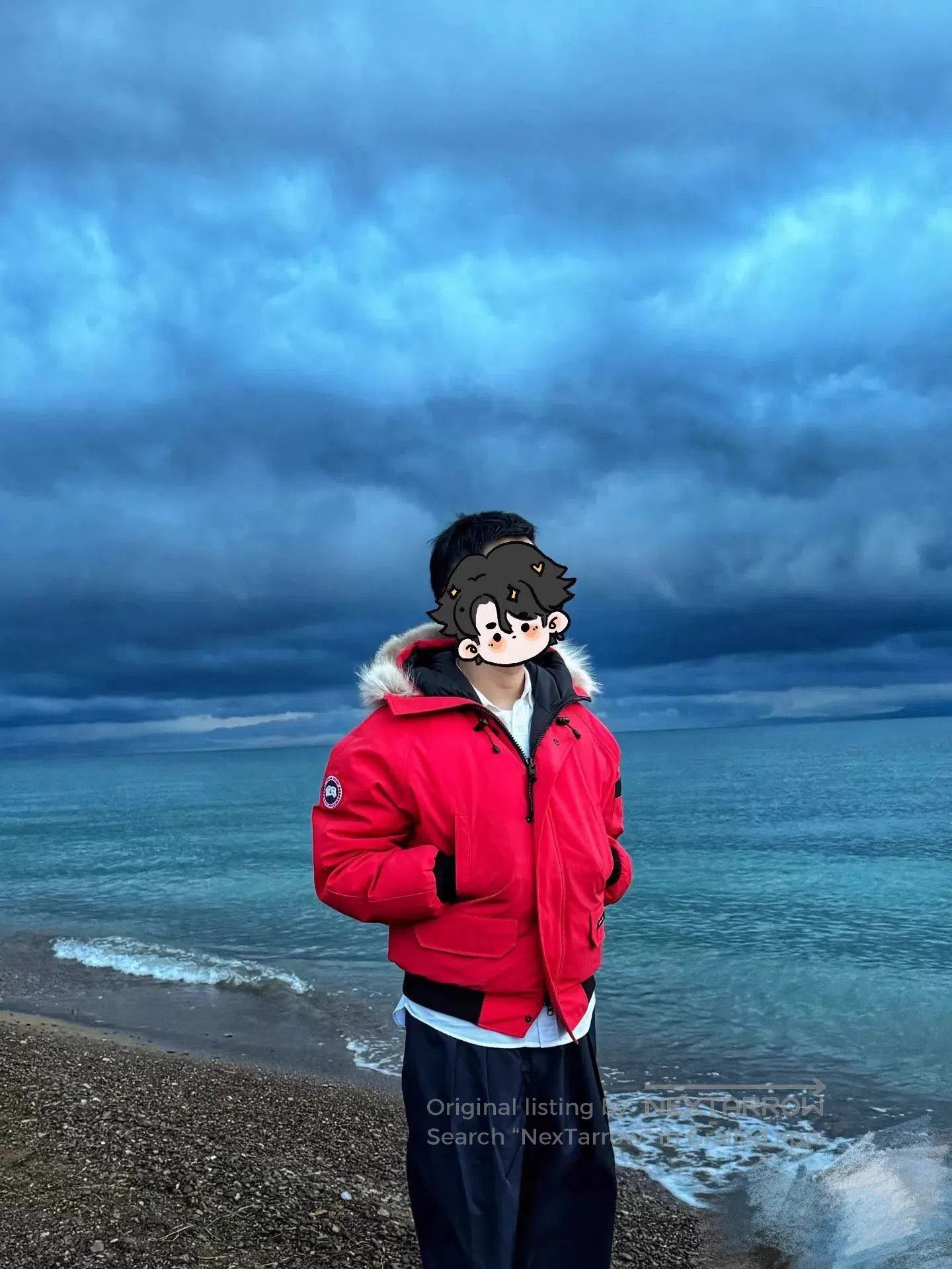 Canada Goose Red Parka with Fur Hood . Size US XS / EU 42 / 0 - 7 Thumbnail