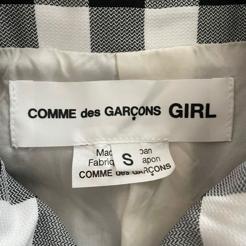 Comme des Garcons Comme Des Garcons Polyester plaid round neck suit jacket Size S / US 4 / IT 40 - 3 Thumbnail