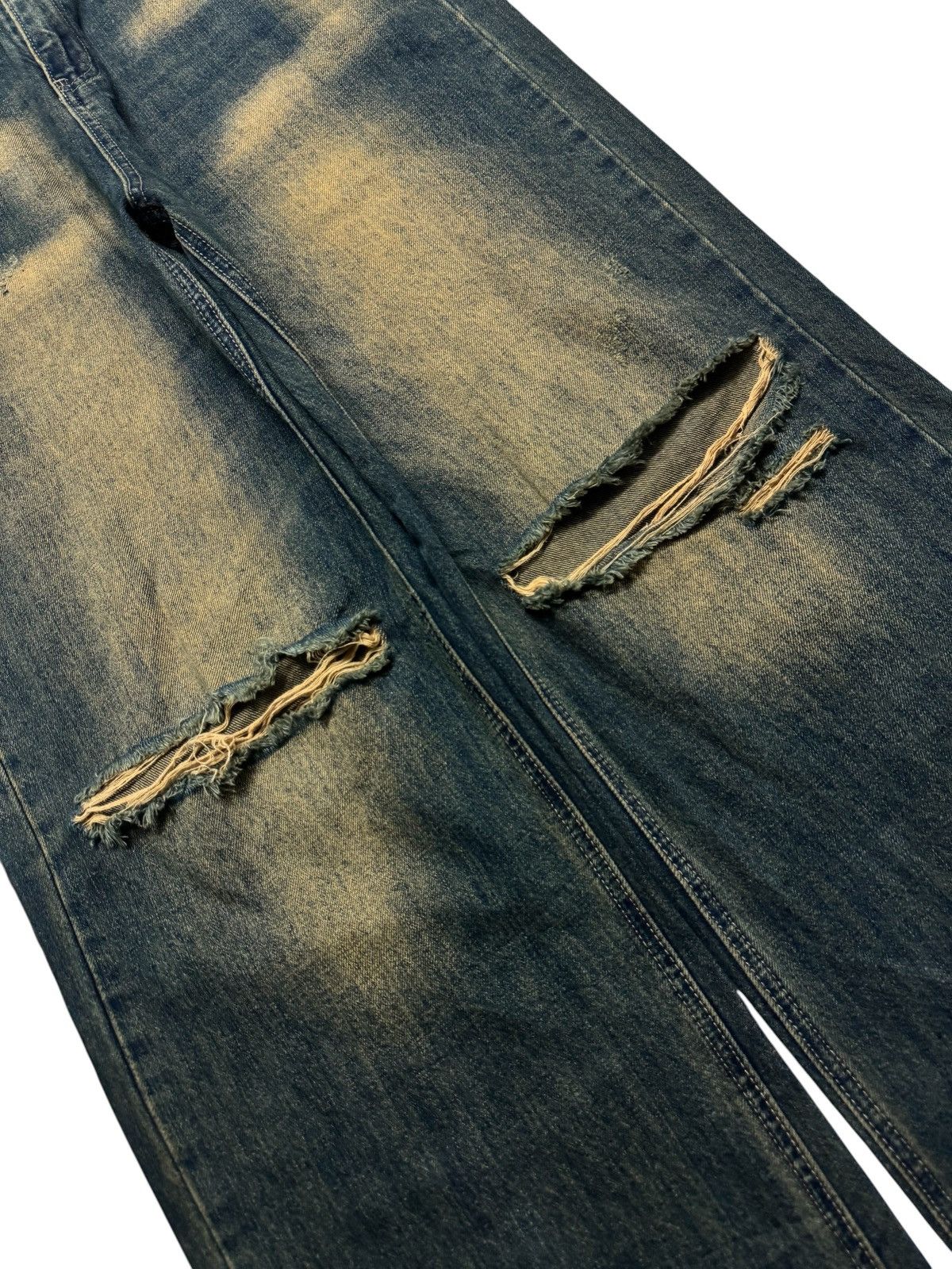 Kapital BALENCIAGA THRASHED BAGGY MUDMAX DISTRESS BY JAPANESE JEANS Size US 31 - 7 Thumbnail