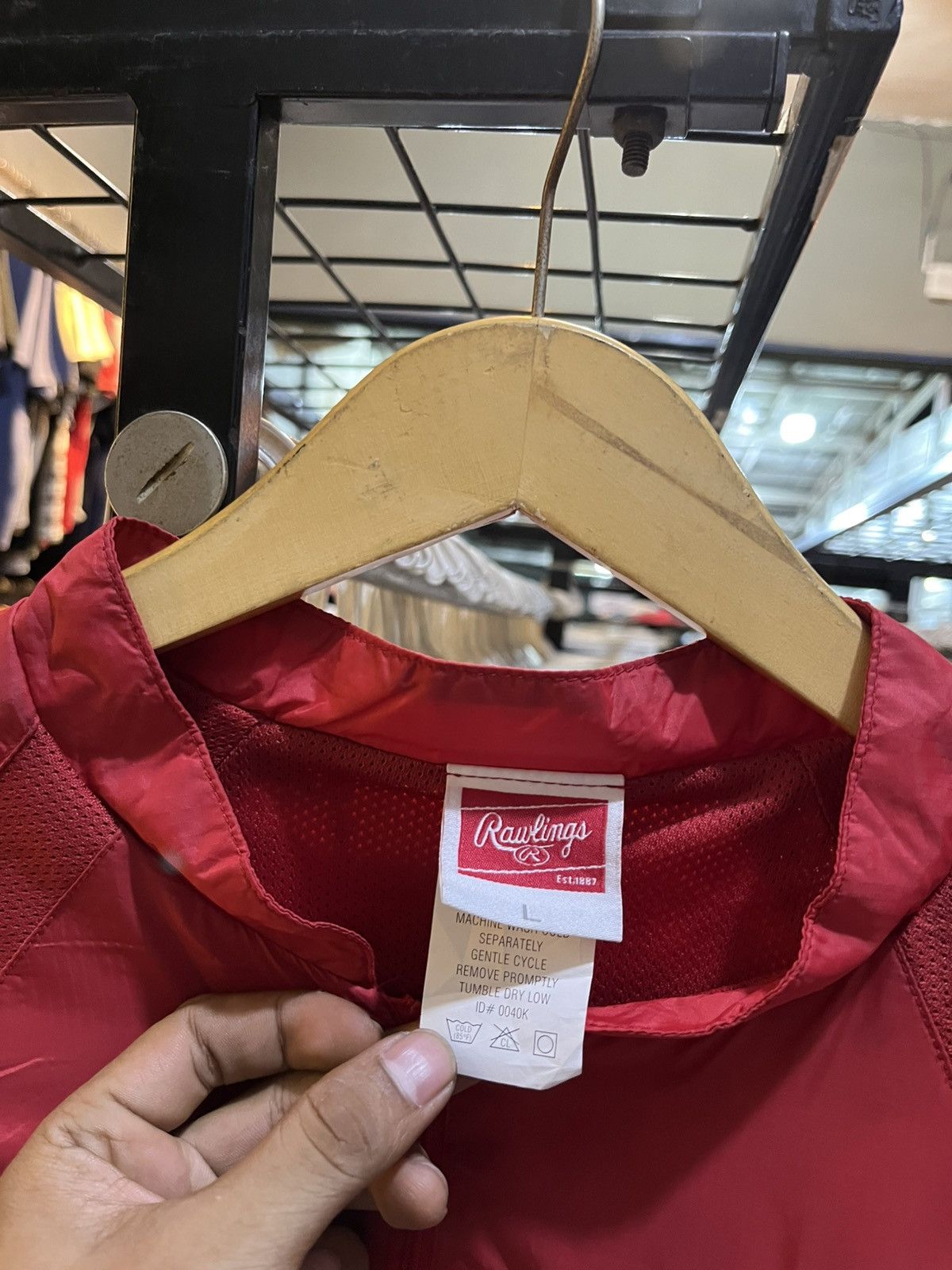 Japanese Brand Vintage Rawlings halfzip short sleeve parachute outer Size US M / EU 48-50 / 2 - 5 Thumbnail