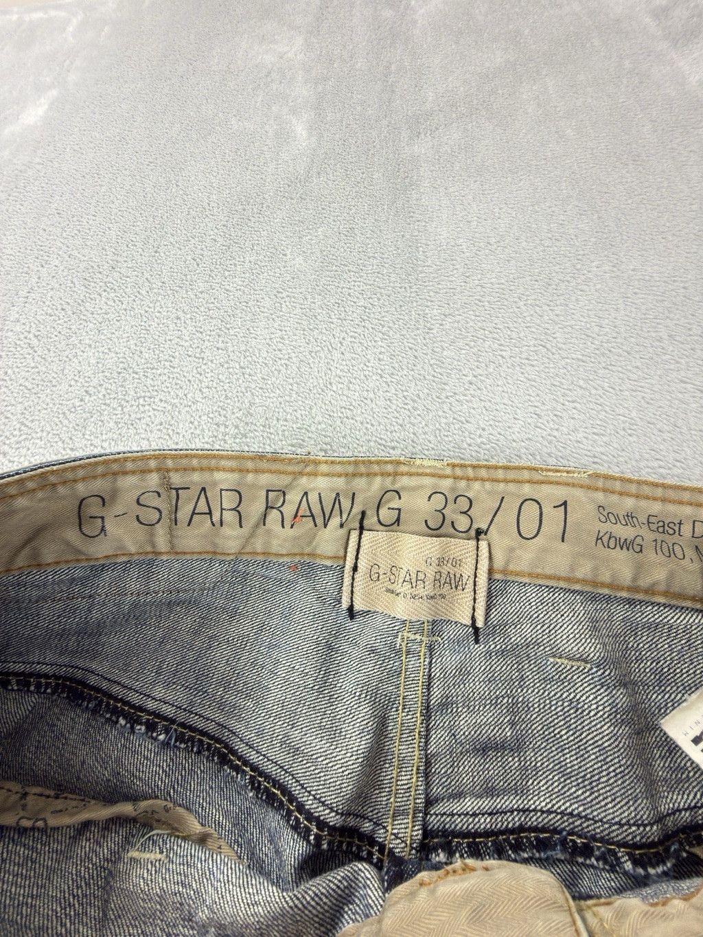 G-Star G-Star Raw Men's Size 34 W X 34 L 3301 Distressed Button Fly Size US 34 / EU 50 - 12 Thumbnail