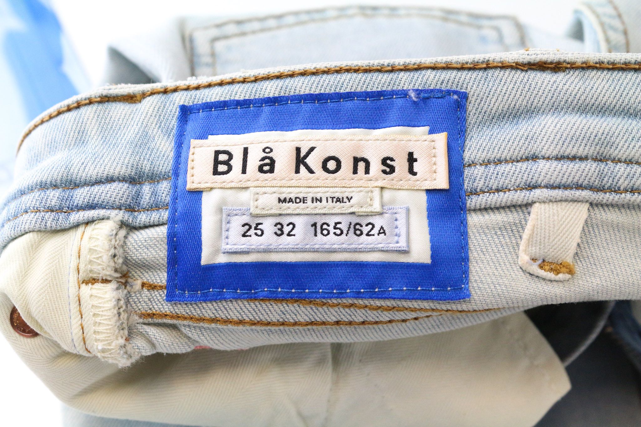 Acne Studios CLIMB W25/L32 Blue Skinny Stretch Zipped Jeans 75065 Size 25" / US 0 / IT 36 - 6 Thumbnail