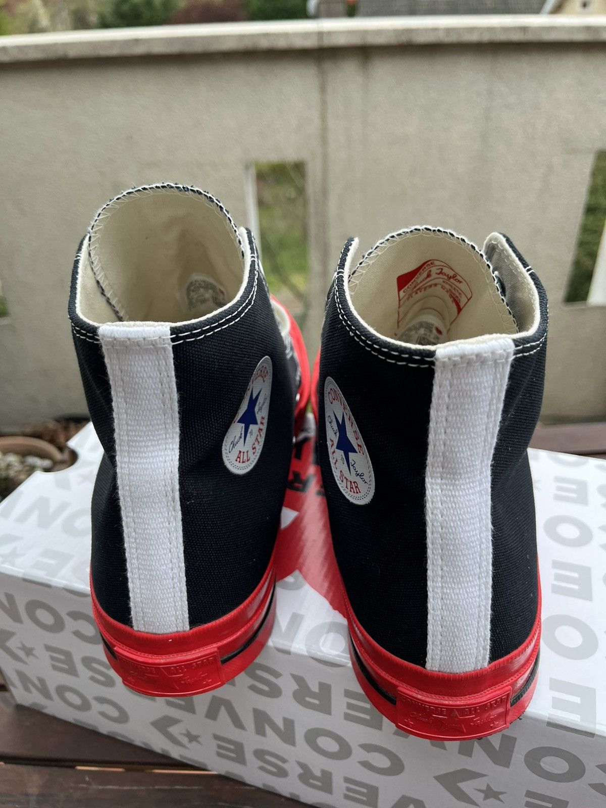 Comme des Garcons × Converse Converse X Comme Des Garçons Chuck 70 High Top Red Sole Size US 9.5 / EU 42-43 - 8 Thumbnail