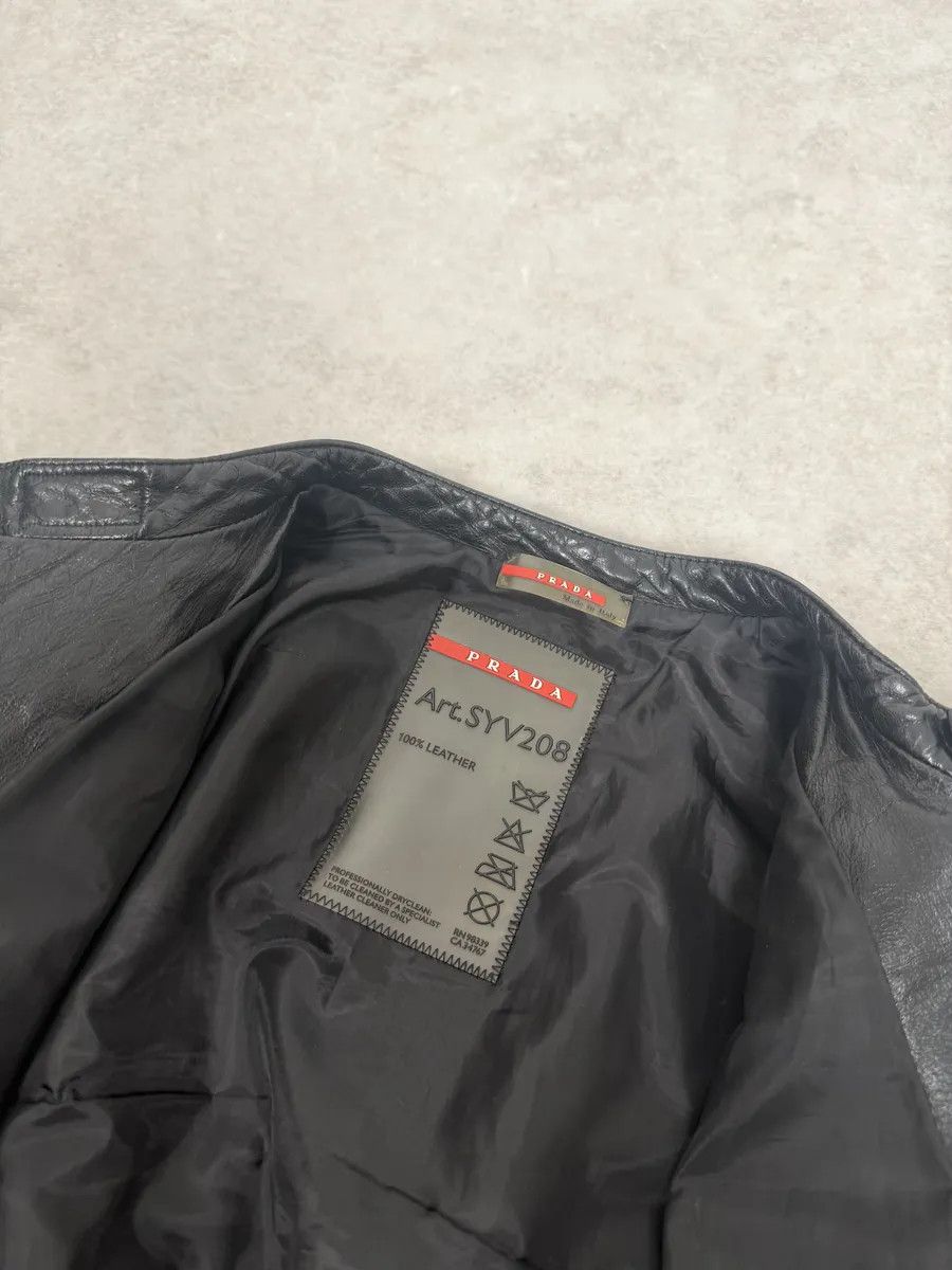 Prada AW2007 Prada Black & Red Biker Racer Leather Jacket Size US M / EU 48-50 / 2 - 11 Thumbnail