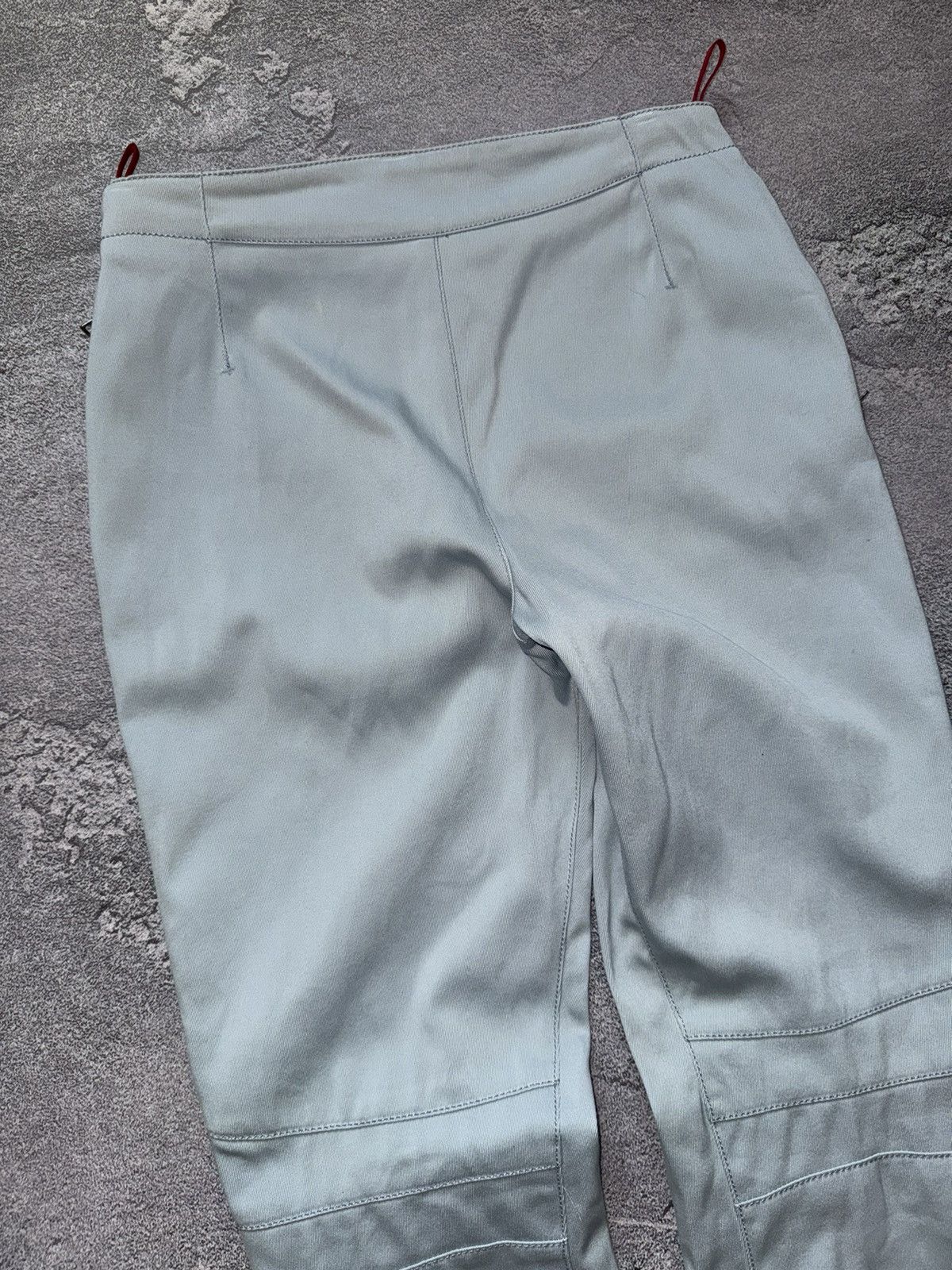Prada × Vintage Prada 42 blue zip vintage sweat pant trouser chino zip jean Size 28" / US 6 / IT 42 - 20 Thumbnail