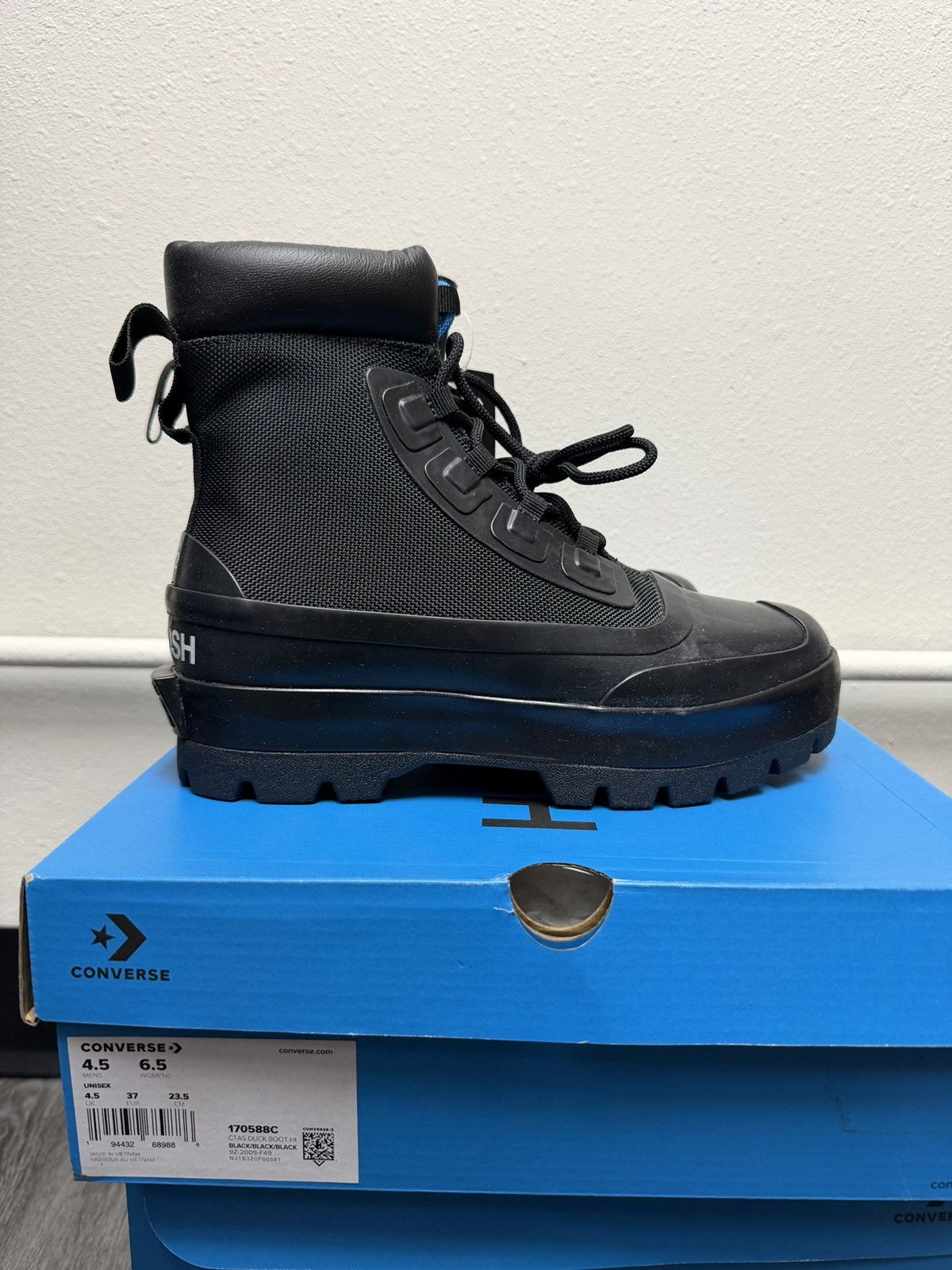 Ambush Design × Converse Converse x Ambush CTAS Duck Boot Black Canvas Womens Size US 6.5 / IT 36.5 - 1 Thumbnail