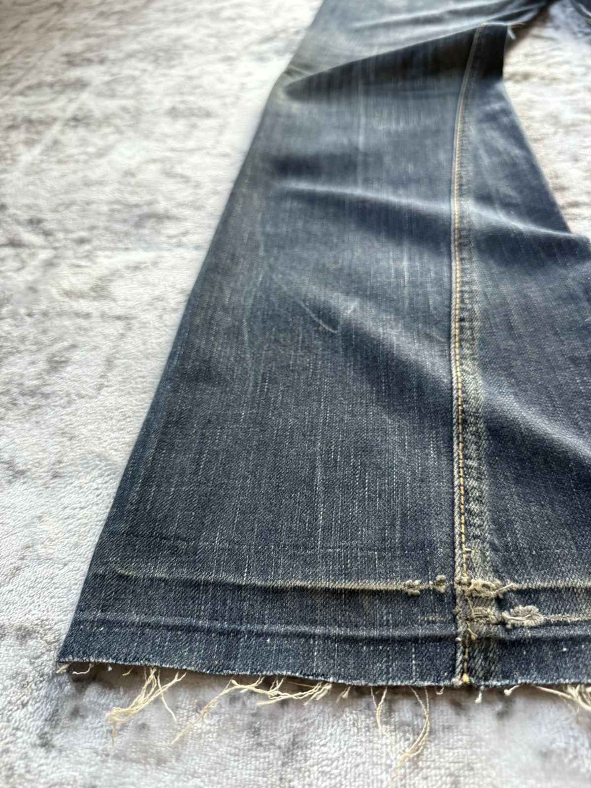 If Six Was Nine Edwin Japan 503 Studded Mud Wash Spiral Flared Jeans Size US 28 / EU 44 - 20 Thumbnail