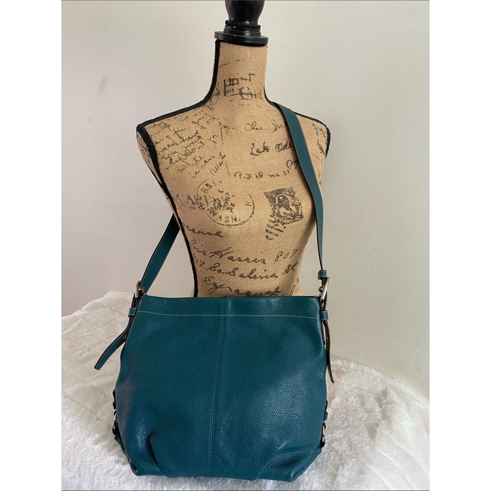 Coach Coach Convertible Duffle Hobo Bag in Bright Jade Size ONE SIZE - 16 Thumbnail