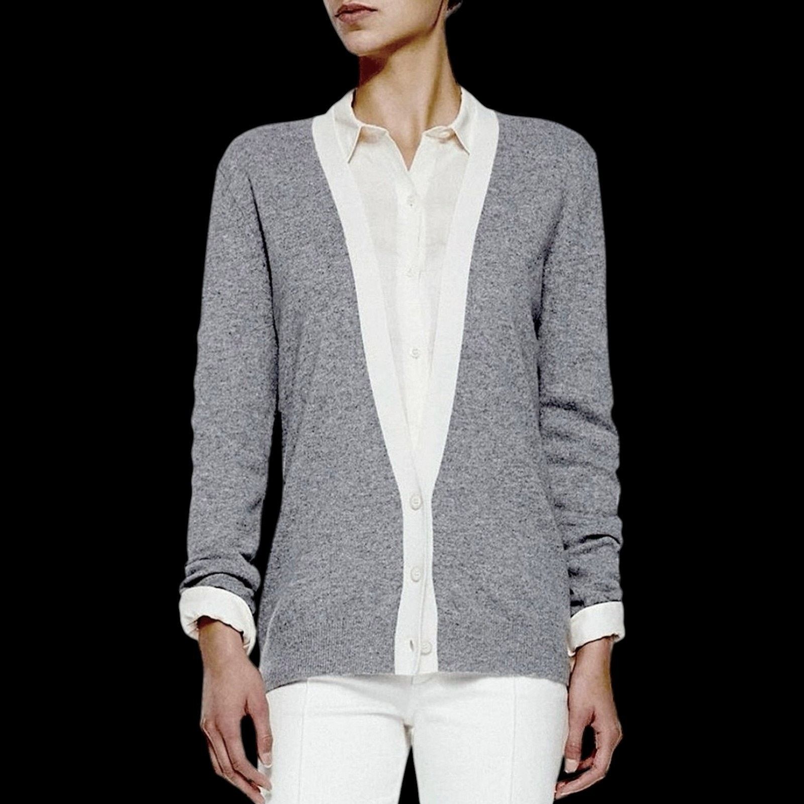 Theory Theory Gray Cashmere Sweater | Size S Size S / US 4 / IT 40 - 7 Thumbnail