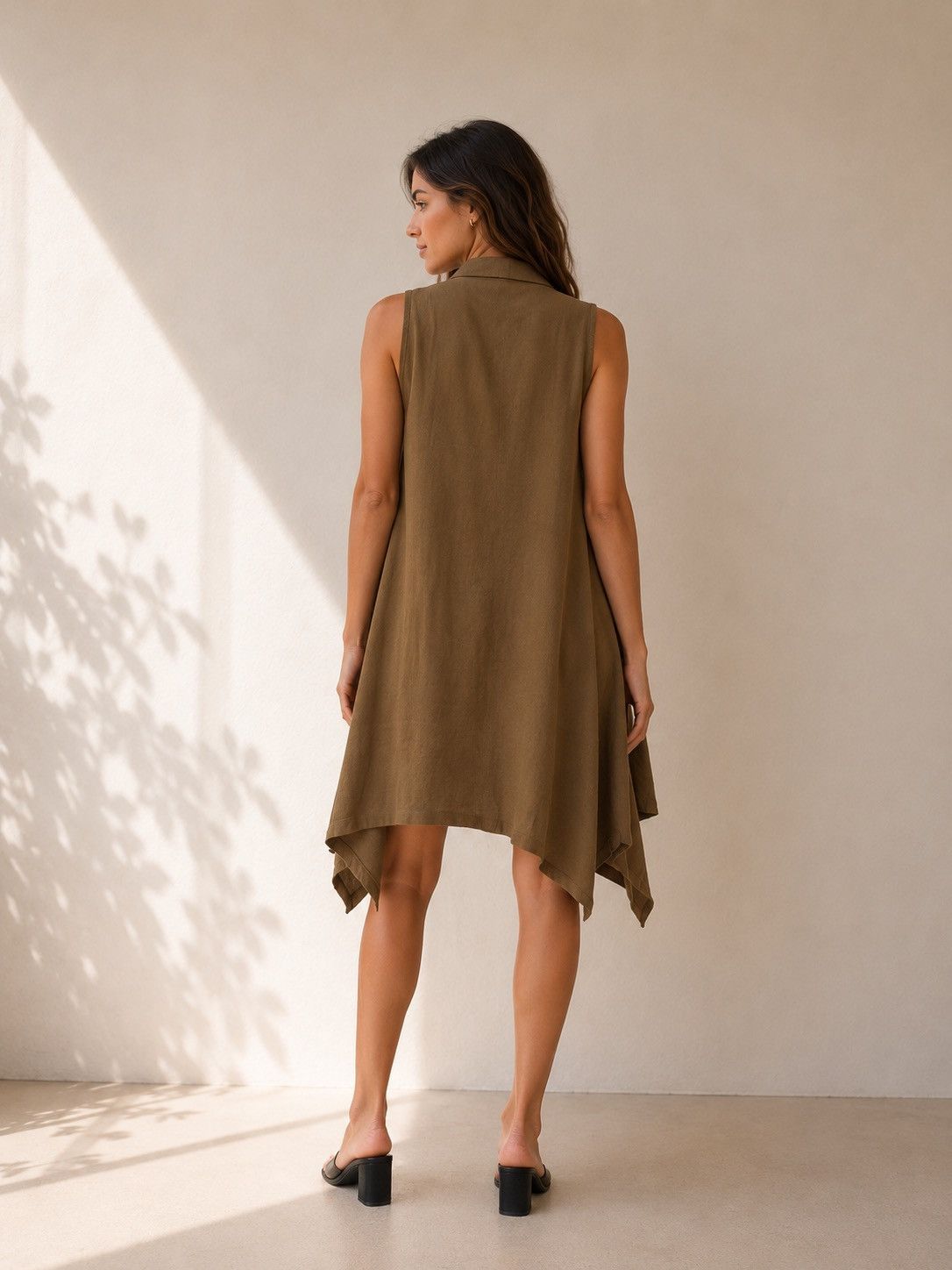 Other 🎉LAST PIECE🎉FORCYNTHIA Linen Blend Dress With Pockets Size M / US 6-8 / IT 42-44 - 6 Thumbnail