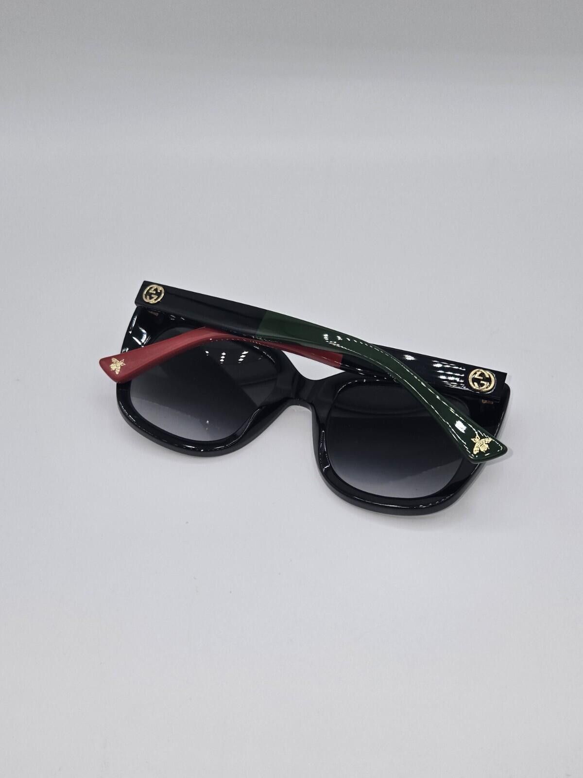 Gucci Gucci Sunglasses GG0163SN 003 Black Red and Green Gradient Size ONE SIZE - 11 Thumbnail