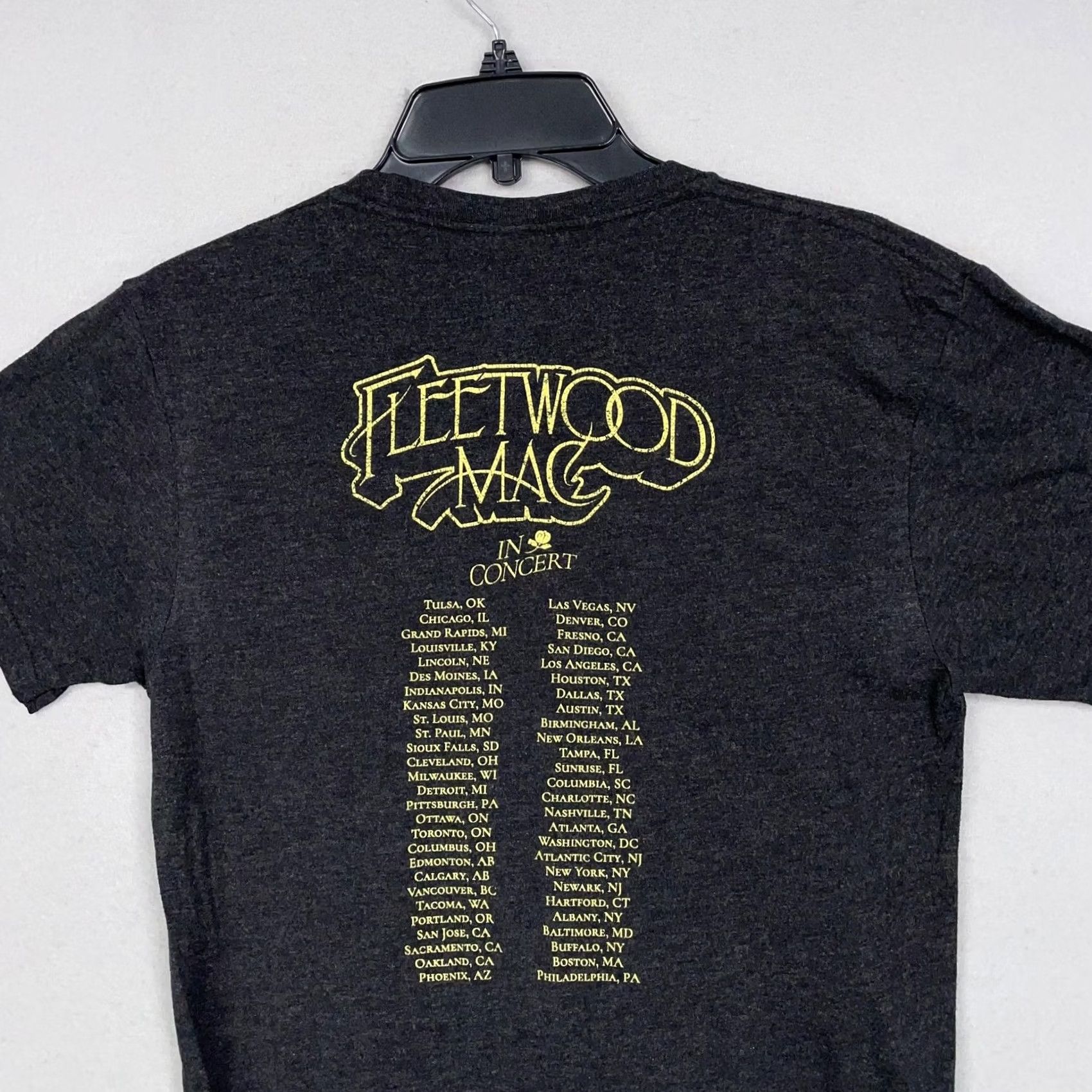 Next Level Fleetwood Mac Shirt Mens Small Black Band Tour Concert Graphic Tee Music Penguin Size US S / EU 44-46 / 1 - 6 Thumbnail