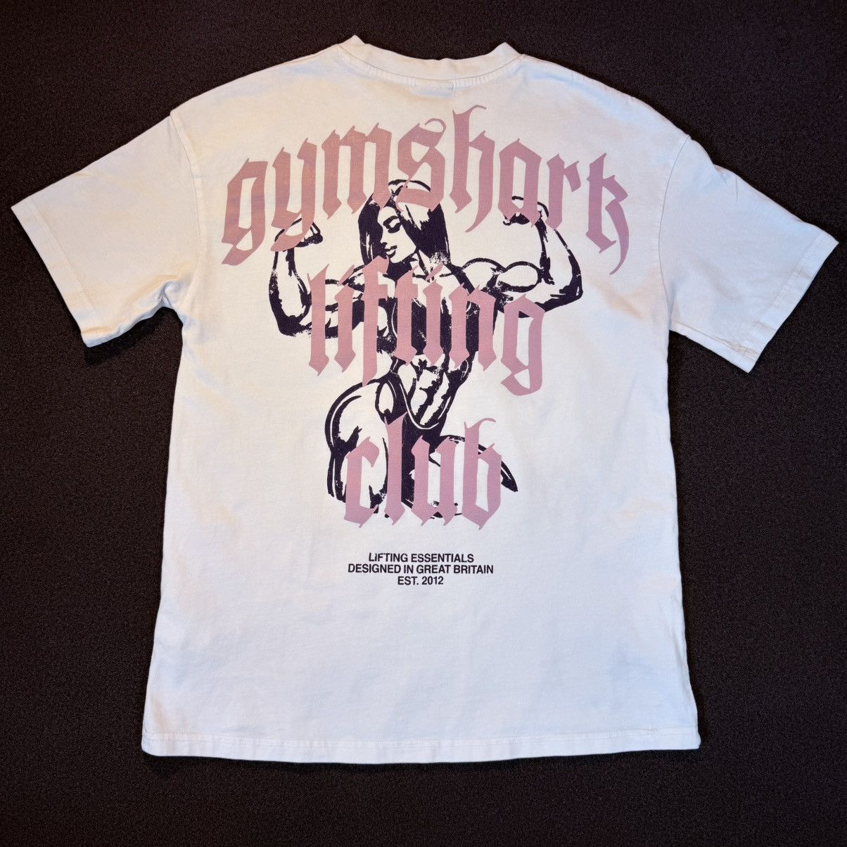 Gymshark Women’s White Gym Shark Lifting Club T-Shirt size Small Size S / US 4 / IT 40 - 1 Thumbnail