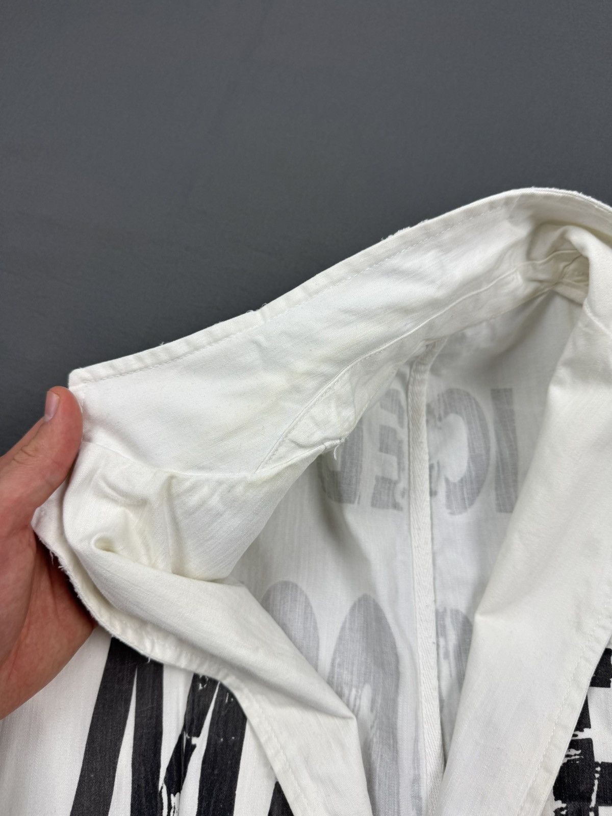 Iceberg Iceberg “Choose Iceberg Make Love” White Blazer Jacket Size US M / EU 48-50 / 2 - 14 Thumbnail