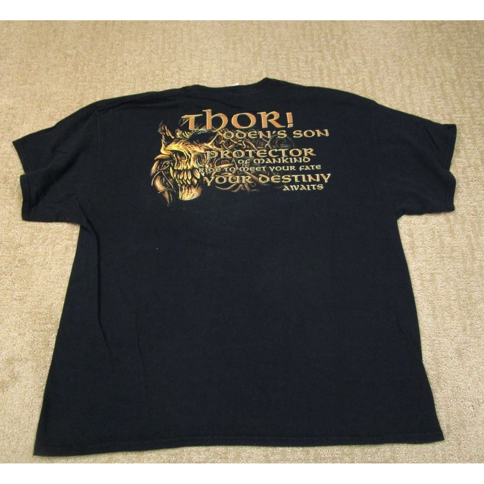 Gildan Amon Amarth Shirt Men 2XL Black Short Sleeve Rock Death Metal Thor Oden’s Son Nike Shirt Size US XXL / EU 58 / 5 - 3 Thumbnail