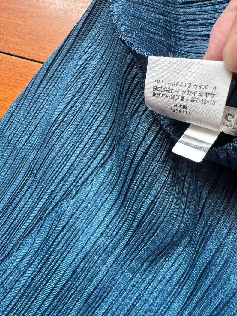 Issey Miyake issey miyake size:4 Peacock blue pleated pants Size 42" / US 20 - 4 Thumbnail