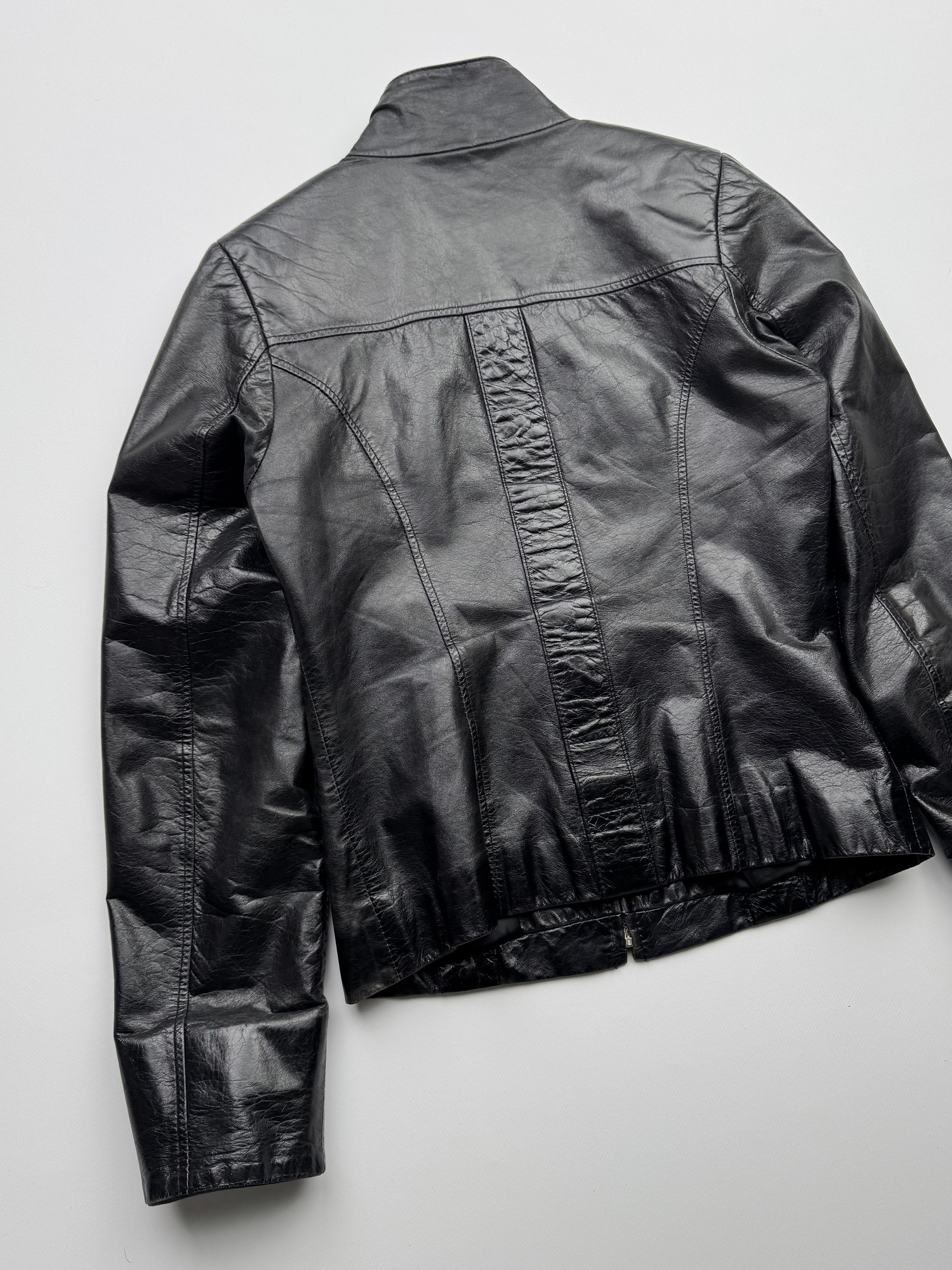 Vintage Vintage Cropped Leather Jacket B248(V16)E2 Size XS / US 0-2 / IT 36-38 - 7 Thumbnail