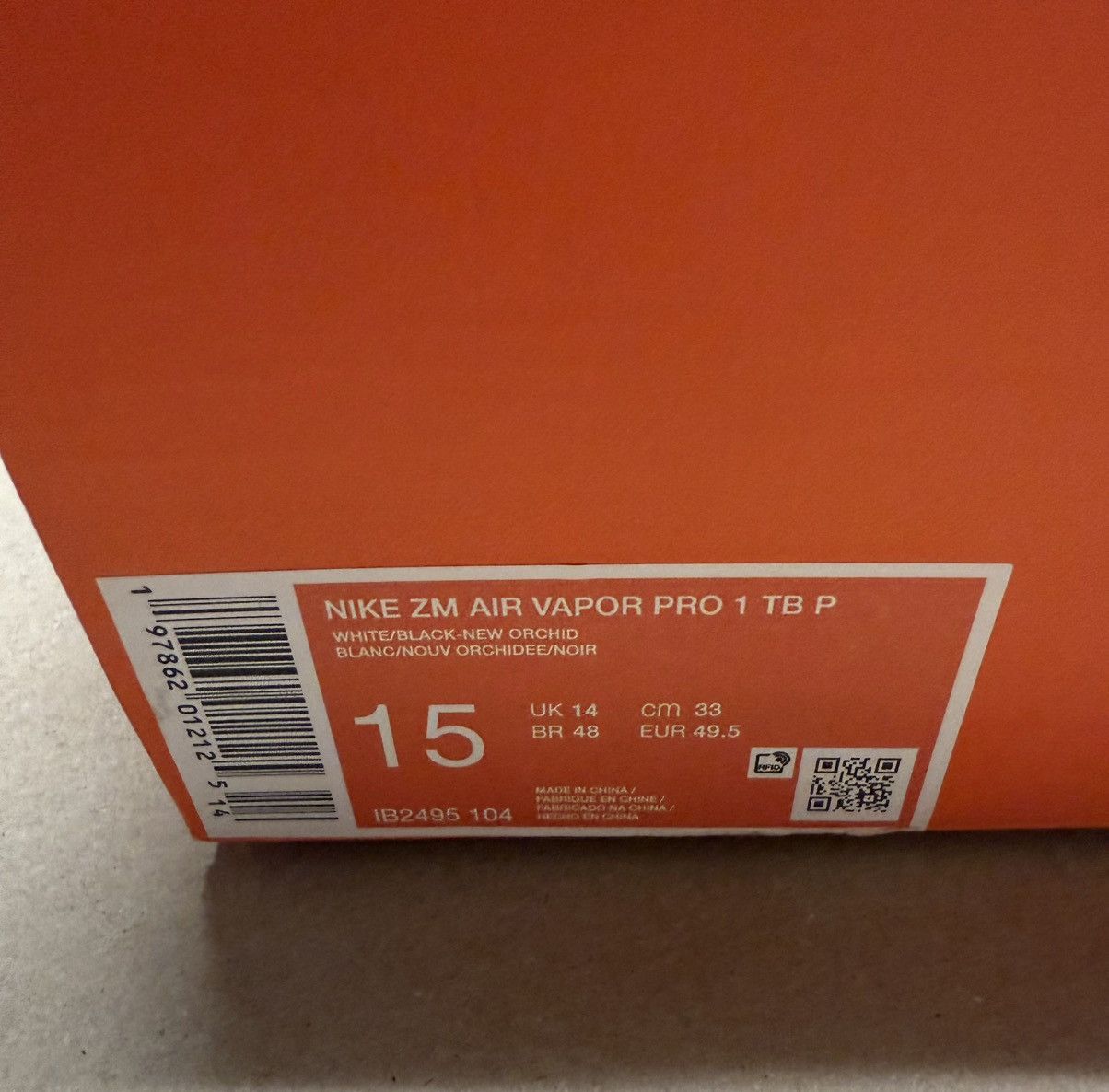 Nike Zoom Air Vapor Pro 1 TB Mens football cleats sz 15 NEW