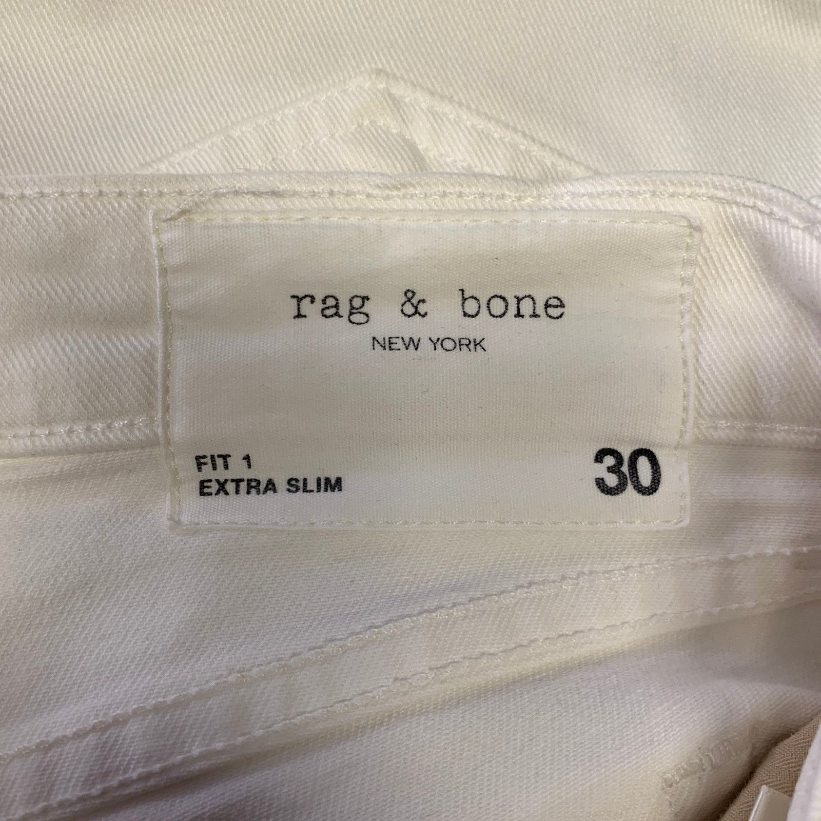 Rag & Bone RAG & BONE Size 30 White Distressed Skinny Jeans Size US 30 / EU 46 - 5 Thumbnail