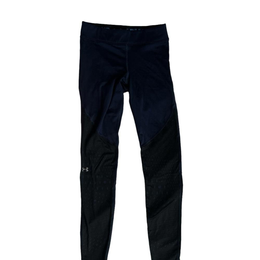 Under Armour Navy blue and black underarmour leggings small Size 28" / US 6 / IT 42 - 2 Thumbnail