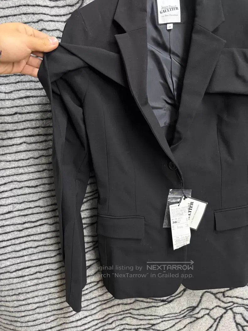 Jean Paul Gaultier Jean Paul Gaultier Woolen Tailored Jacket with Waist Cinch Size XS / US 0-2 / IT 36-38 - 4 Thumbnail