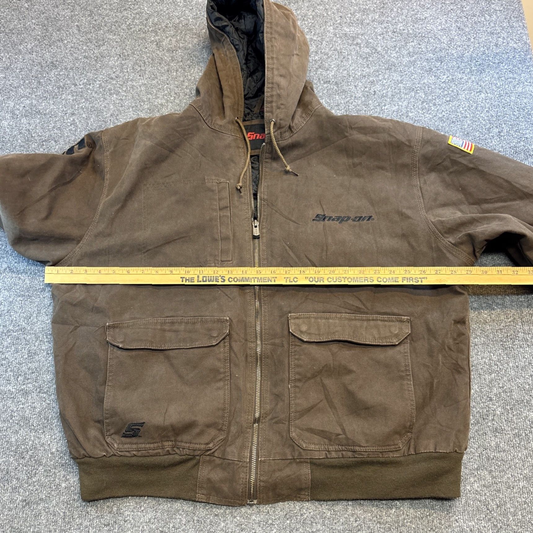 Vintage VINTAGE Snap-on Tools Quilted Canvas Jacket Mens 2XL Embroidered Bomber Jacket Brown Winter Regular Coat Size US XXL / EU 58 / 5 - 6 Thumbnail