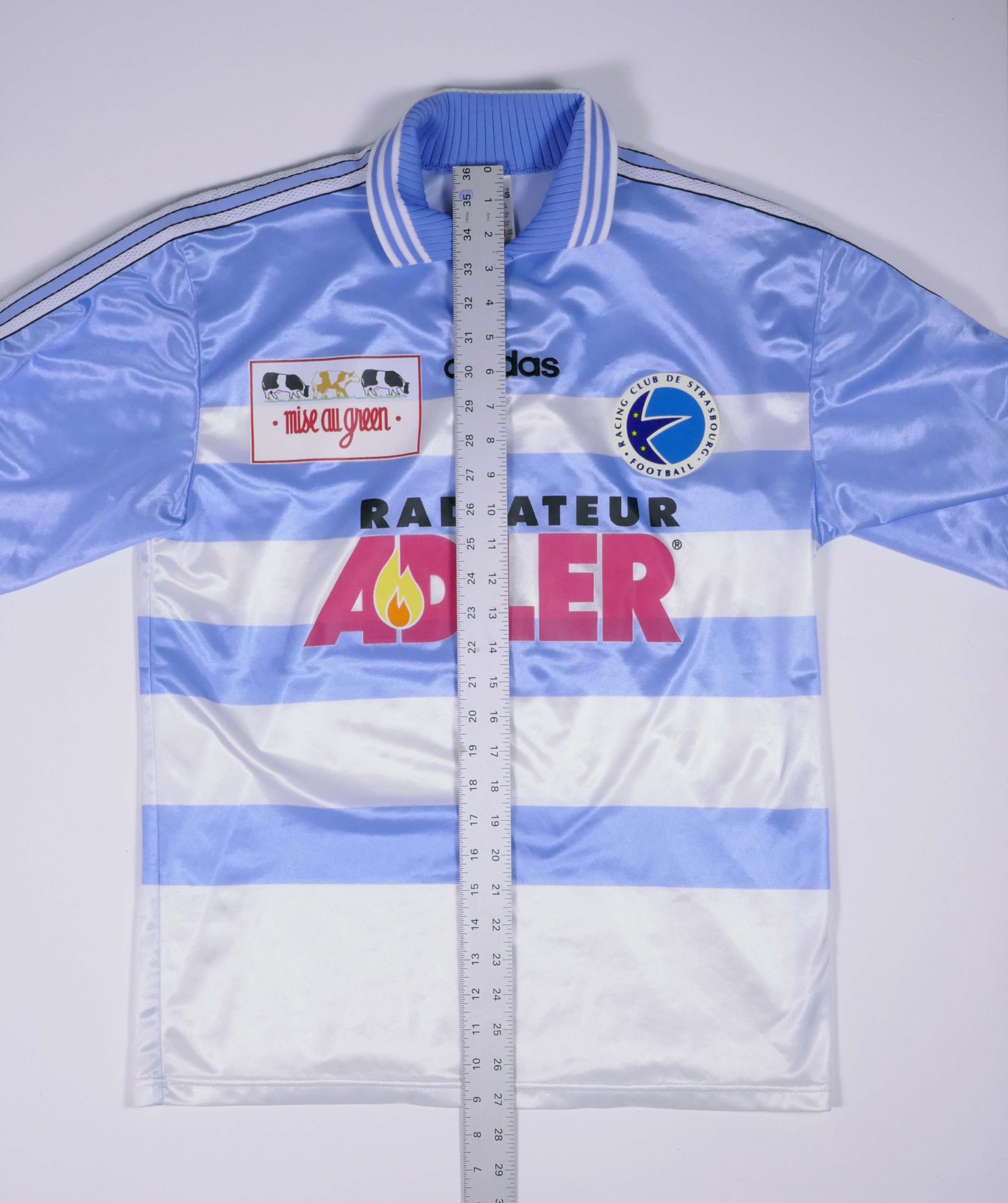 Adidas Strasbourg 97/98 Jersey Home Soccer Football Authentic Size US M / EU 48-50 / 2 - 3 Thumbnail