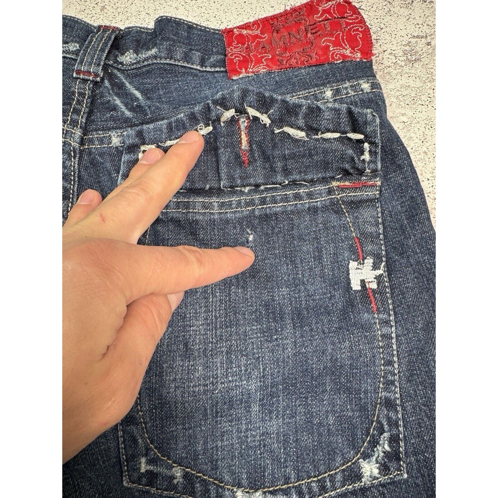 Vintage 2000s Katherine Hamnett Denim Jeans Size 30 Blue