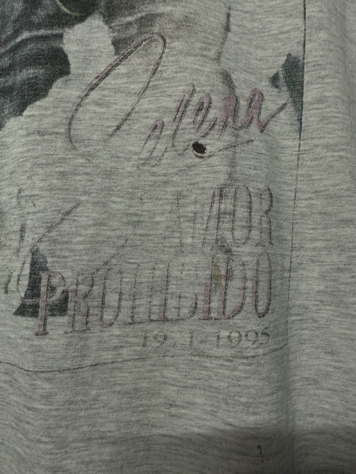 Band Tees Thrashed Vintage 90s Salena Boxy Distressed Rap Tee Size US L / EU 52-54 / 3 - 4 Thumbnail