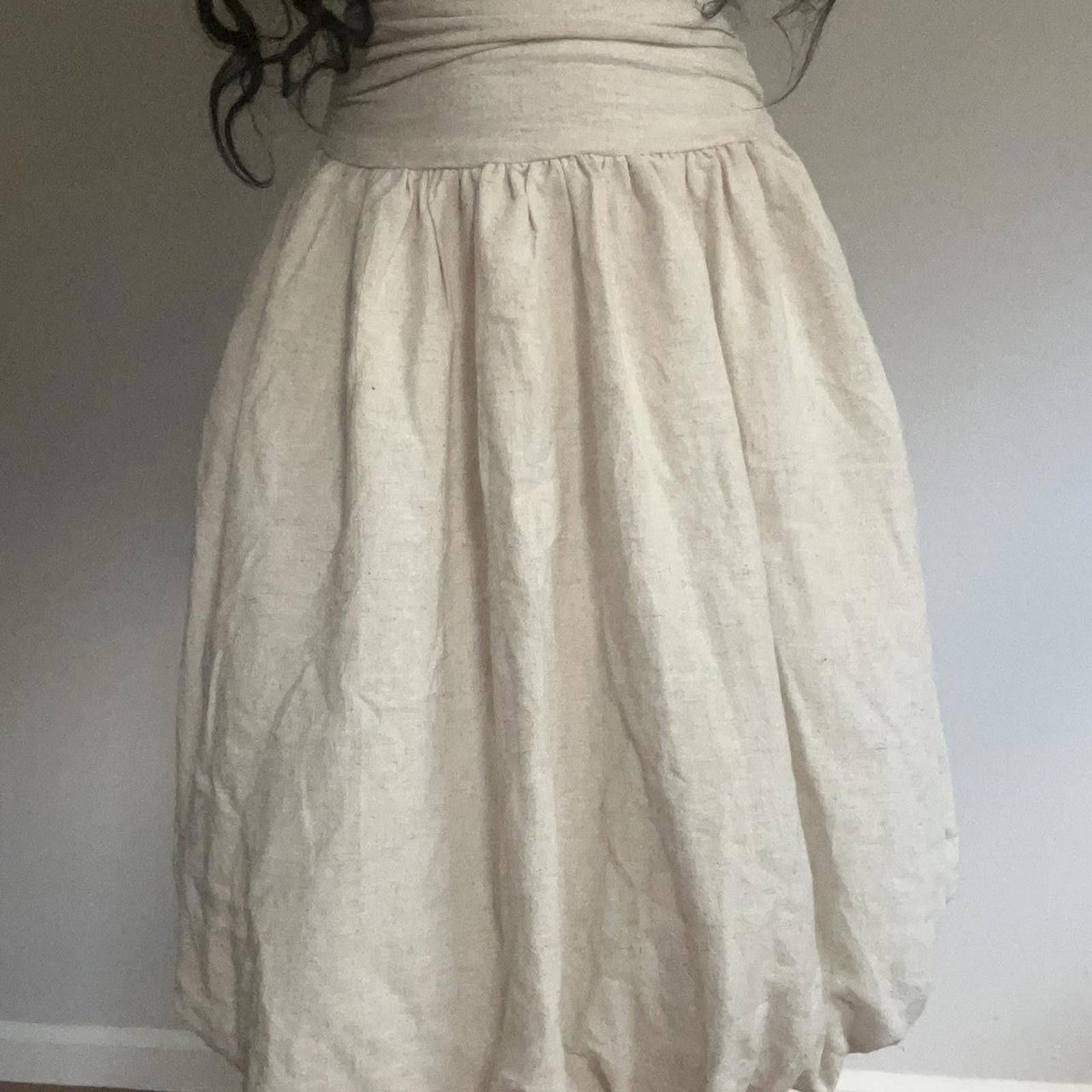 Other Cream midi skirt with elastic waistband Size 25" / US 0 / IT 36 - 6 Thumbnail