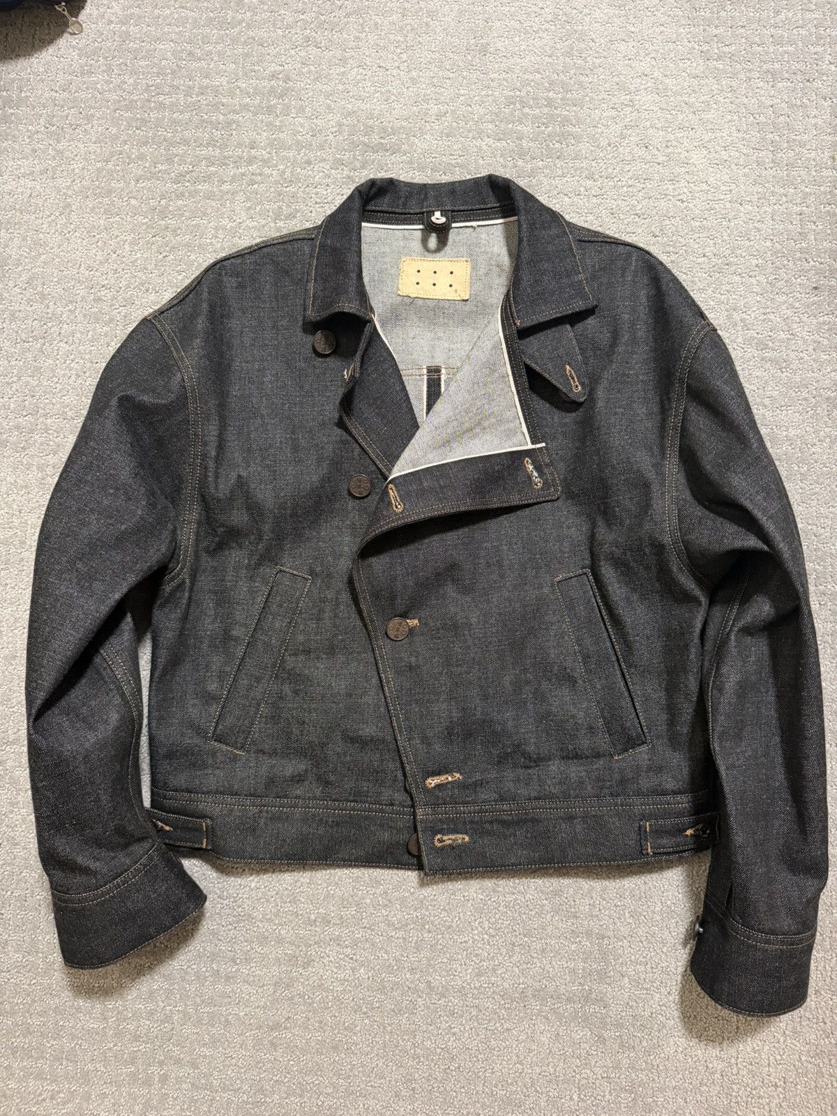 Other Borderline Kurozakura Pink Selvedge Denim Jacket Size S Size US S / EU 44-46 / 1 - 1 Thumbnail