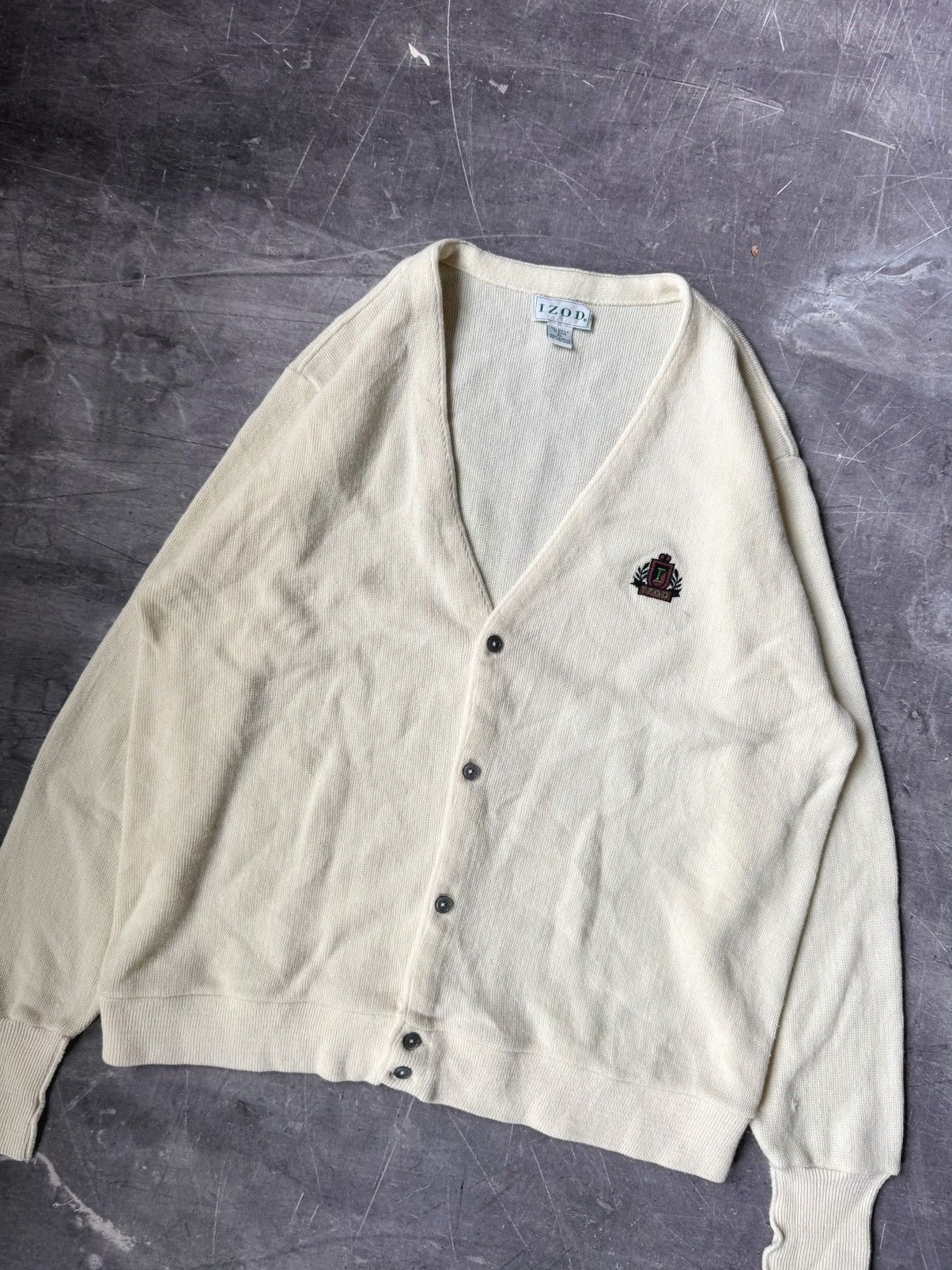Izod Vintage 90s Izod Cardigan Sweater (XL) Size US XL / EU 56 / 4 - 2 Thumbnail