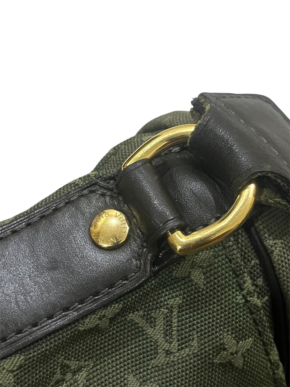 Louis Vuitton LOUIS VUITTON KHAKI MONOGRAM MINI LIN MAMAN BAG Size ONE SIZE - 10 Thumbnail