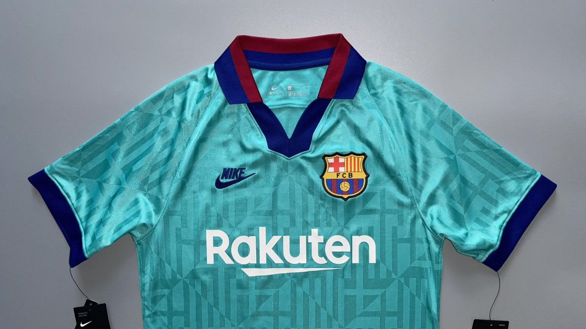 Nike × Vintage NWT BARCELONA NIKE 2019/2020 FOOTBALL THIRD JERSEY #10 MESSI Size US S / EU 44-46 / 1 - 3 Thumbnail