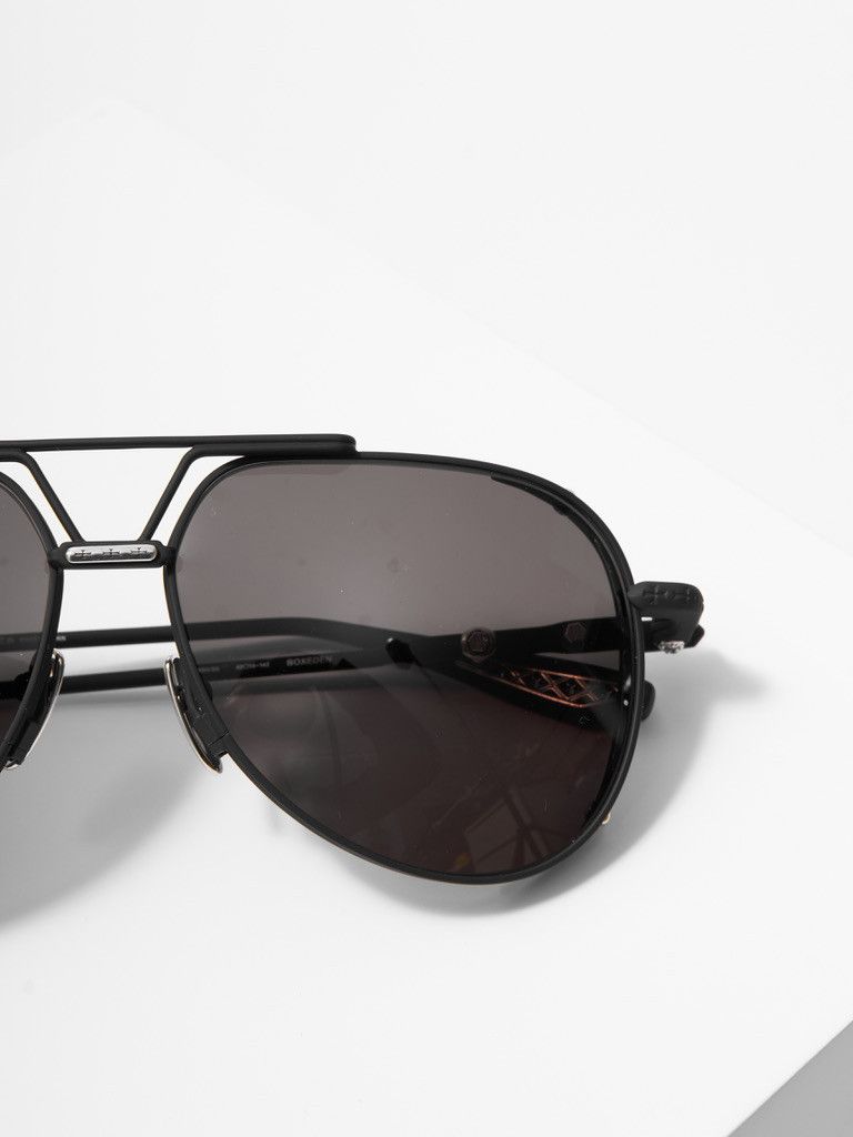 CHROME HEARTS BOXEDEN MATTE BLACK/SHINY SILVER