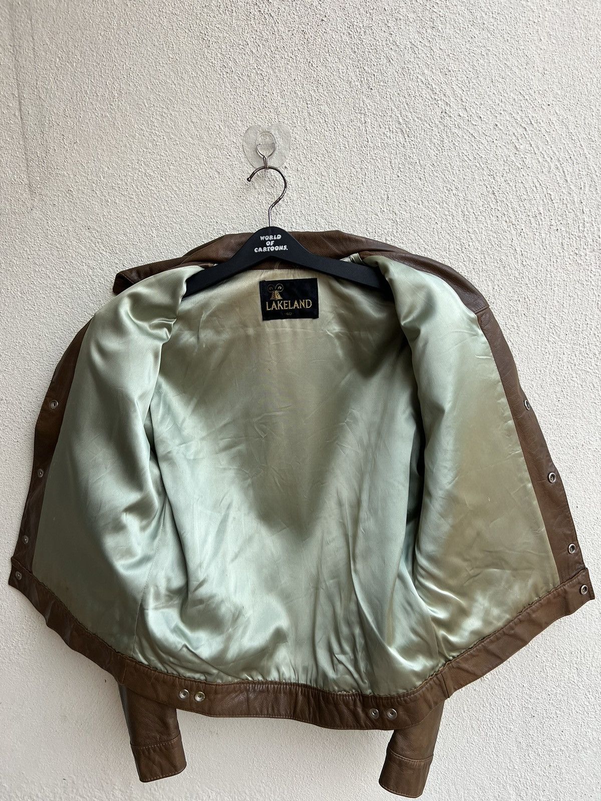 Leather Vintage 60s 70s Lakeland Patina Brown Trucker Leather Jacket Size US M / EU 48-50 / 2 - 21 Thumbnail