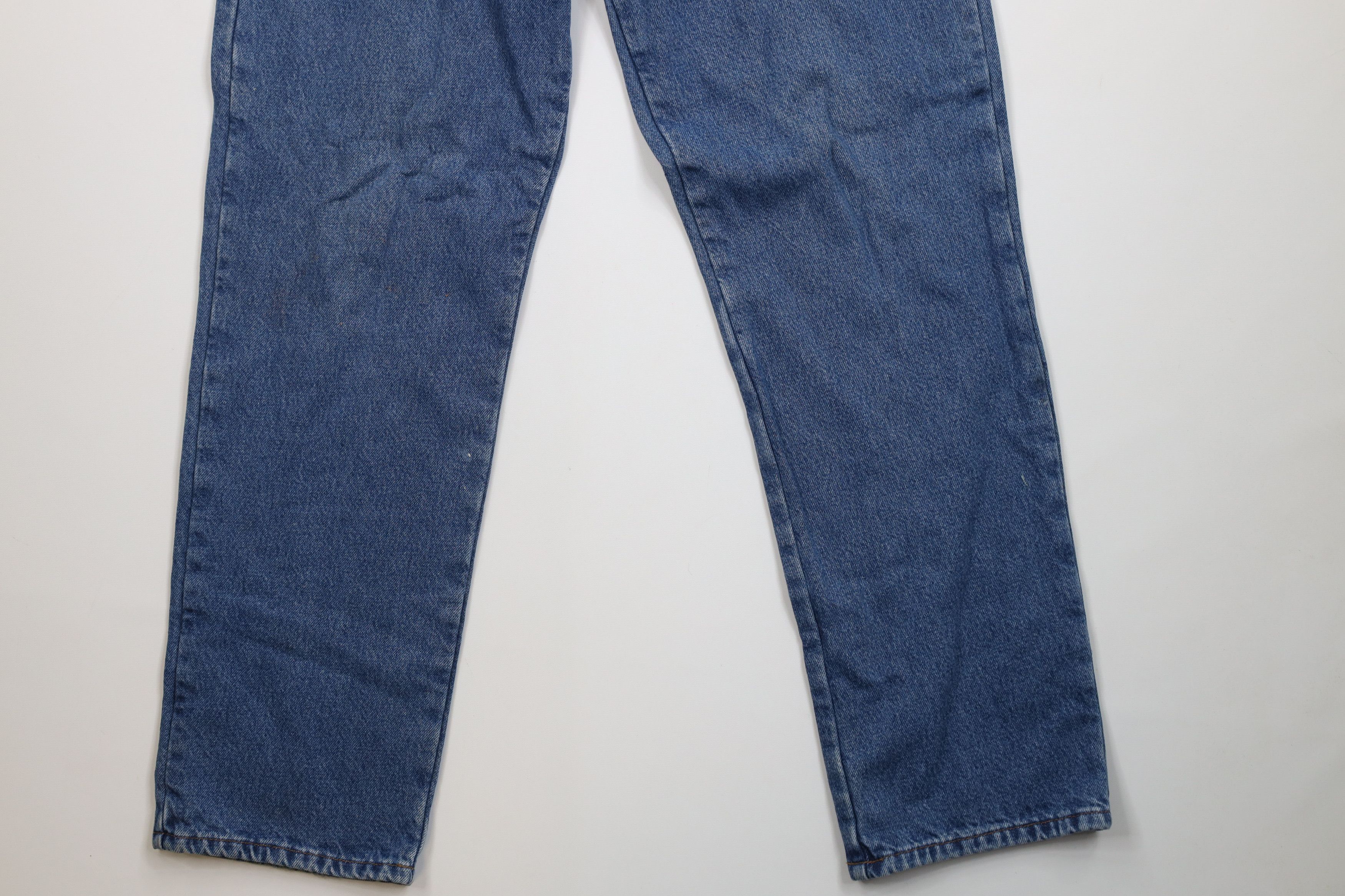 L.L. Bean Vintage 90s Y2K LL Bean Fit Flannel Lined Denim Jeans Blue Size US 34 / EU 50 - 5 Thumbnail