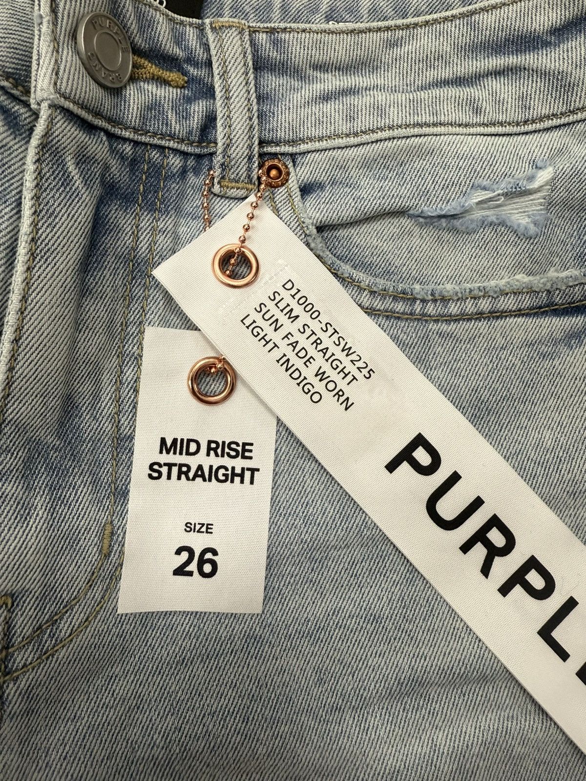 Other Purple Brand Slim Sun Fade Jeans Size 26" / US 2 / IT 38 - 2 Thumbnail