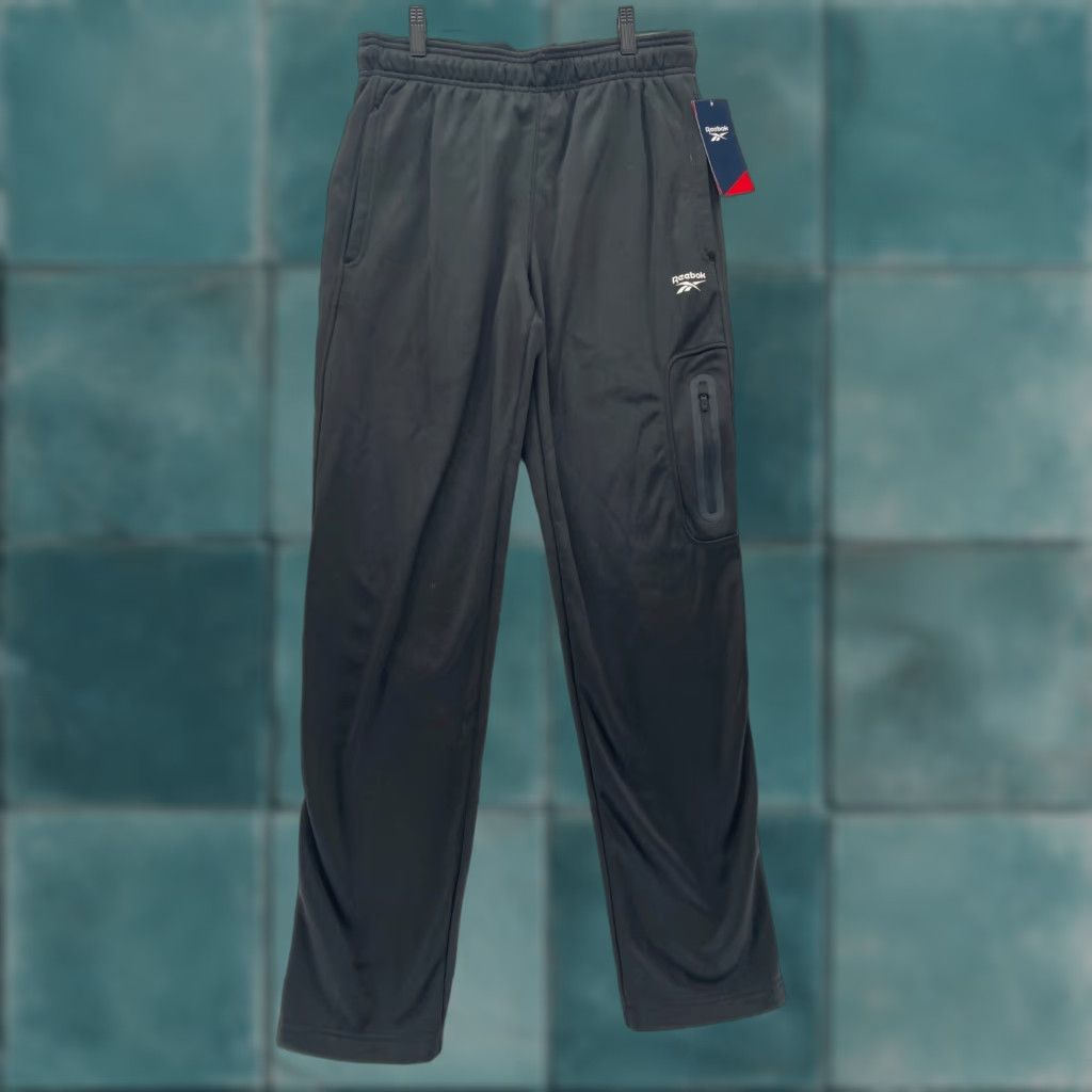 Reebok Reebok Tremont Pants Mens Small Slim Fit Straight Black Zip Pocket Travel Size US 29 - 1 Thumbnail
